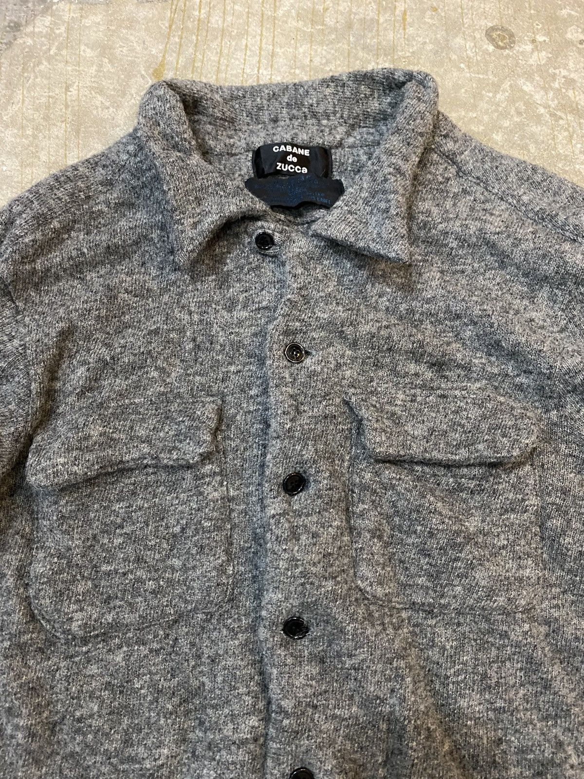 CABANE de ZUCCa 90s ZUCCA By Issey Miyake wool SAMPLE overshirt jacket Size US M / EU 48-50 / 2 - 4 Thumbnail