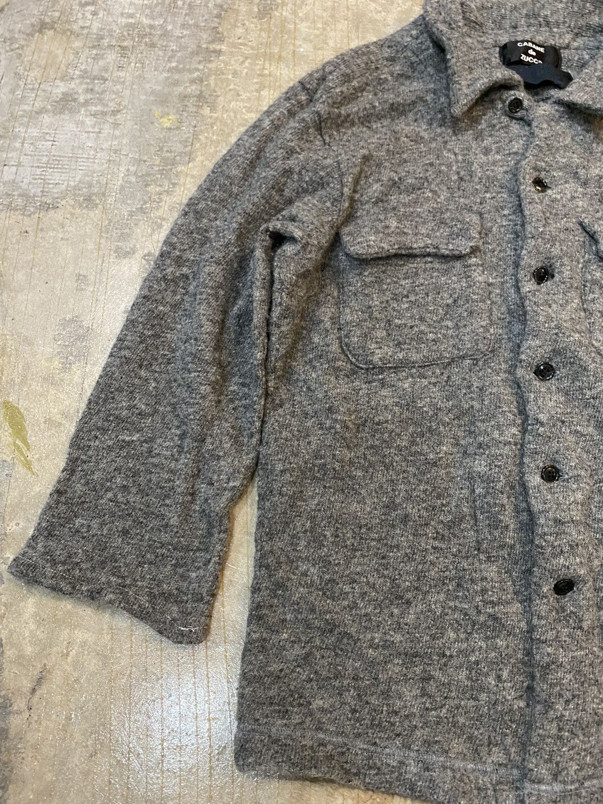 CABANE de ZUCCa 90s ZUCCA By Issey Miyake wool SAMPLE overshirt jacket Size US M / EU 48-50 / 2 - 5 Thumbnail