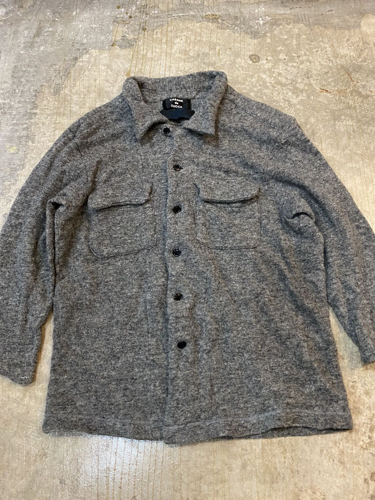 CABANE de ZUCCa 90s ZUCCA By Issey Miyake wool SAMPLE overshirt jacket Size US M / EU 48-50 / 2 - 3 Thumbnail