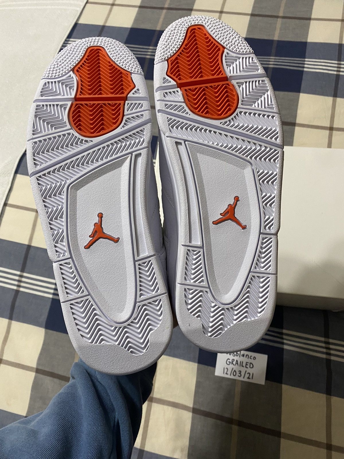 Jordan Brand Jordan 4 Retro Metallic Orange Size US 12 / EU 45 - 5 Thumbnail