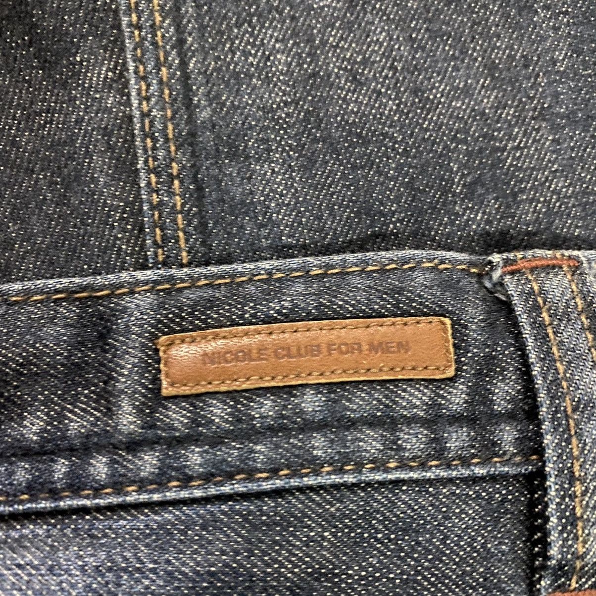 Japanese Brand Nicole Club For Men Denim Slim Flares
