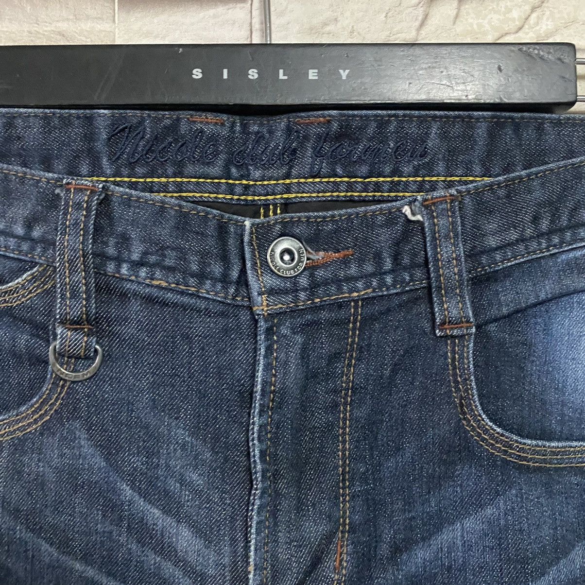 Japanese Brand Nicole Club For Men Denim Slim Flares