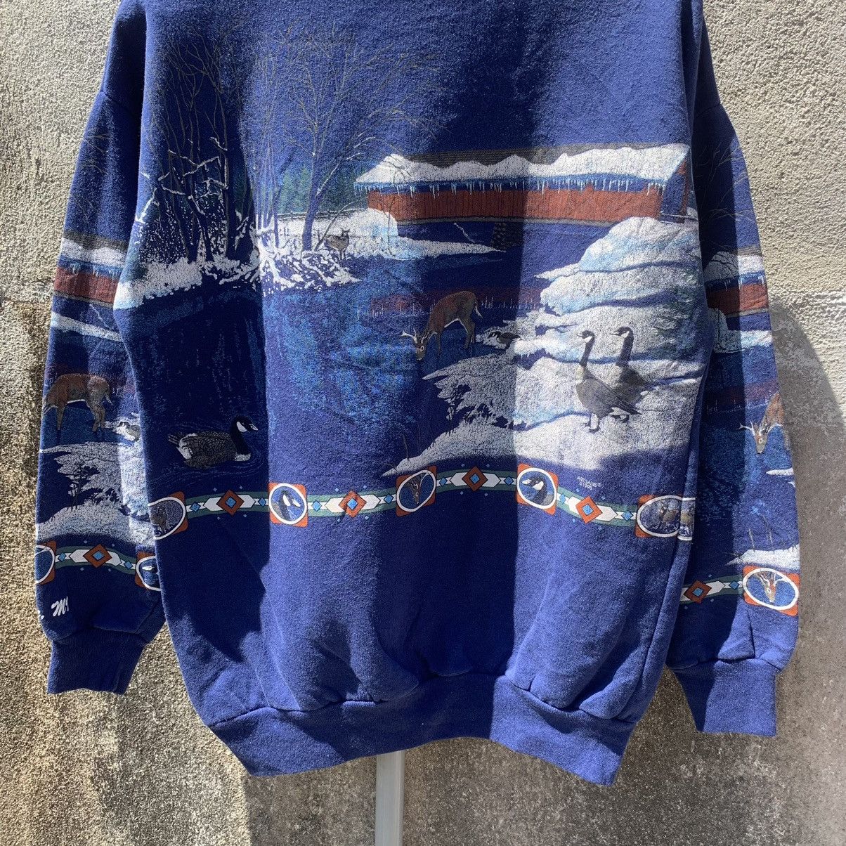 Art Comes First × Habitat × Vintage 💥RARE! 1990s Artisants Crewneck Pullover Sweatshirts Size US M / EU 48-50 / 2 - 11 Thumbnail