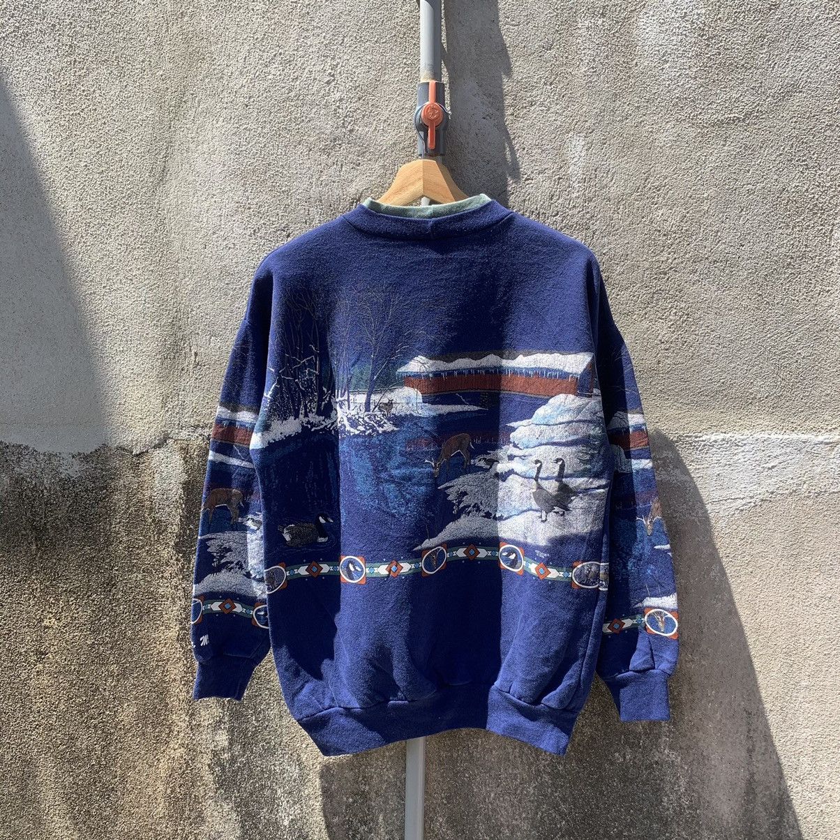 Art Comes First × Habitat × Vintage 💥RARE! 1990s Artisants Crewneck Pullover Sweatshirts Size US M / EU 48-50 / 2 - 9 Thumbnail