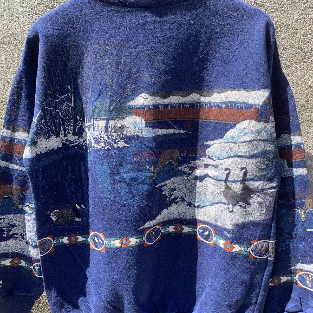 Art Comes First × Habitat × Vintage 💥RARE! 1990s Artisants Crewneck Pullover Sweatshirts Size US M / EU 48-50 / 2 - 12 Thumbnail