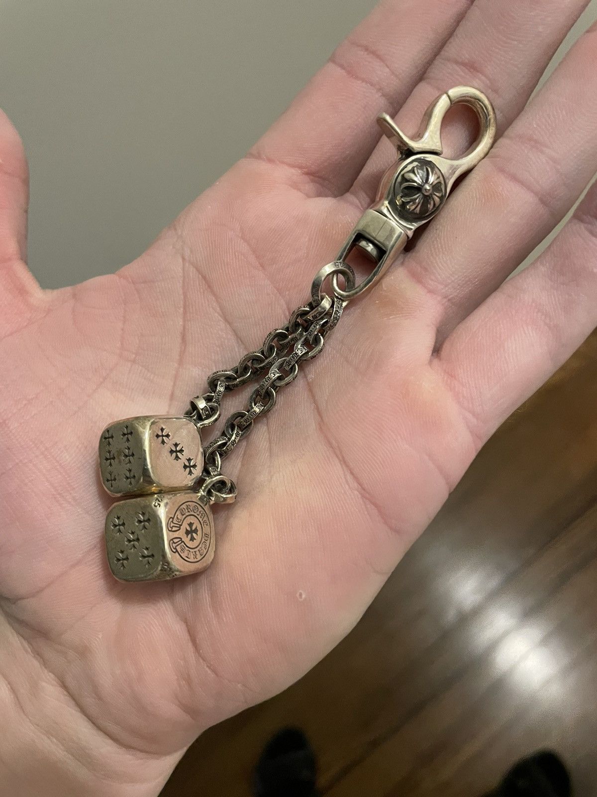 Chrome Hearts Chrome Hearts Dice KeyChain | Grailed Chrome Hearts Chrome Hearts Dice KeyChain | Grailed