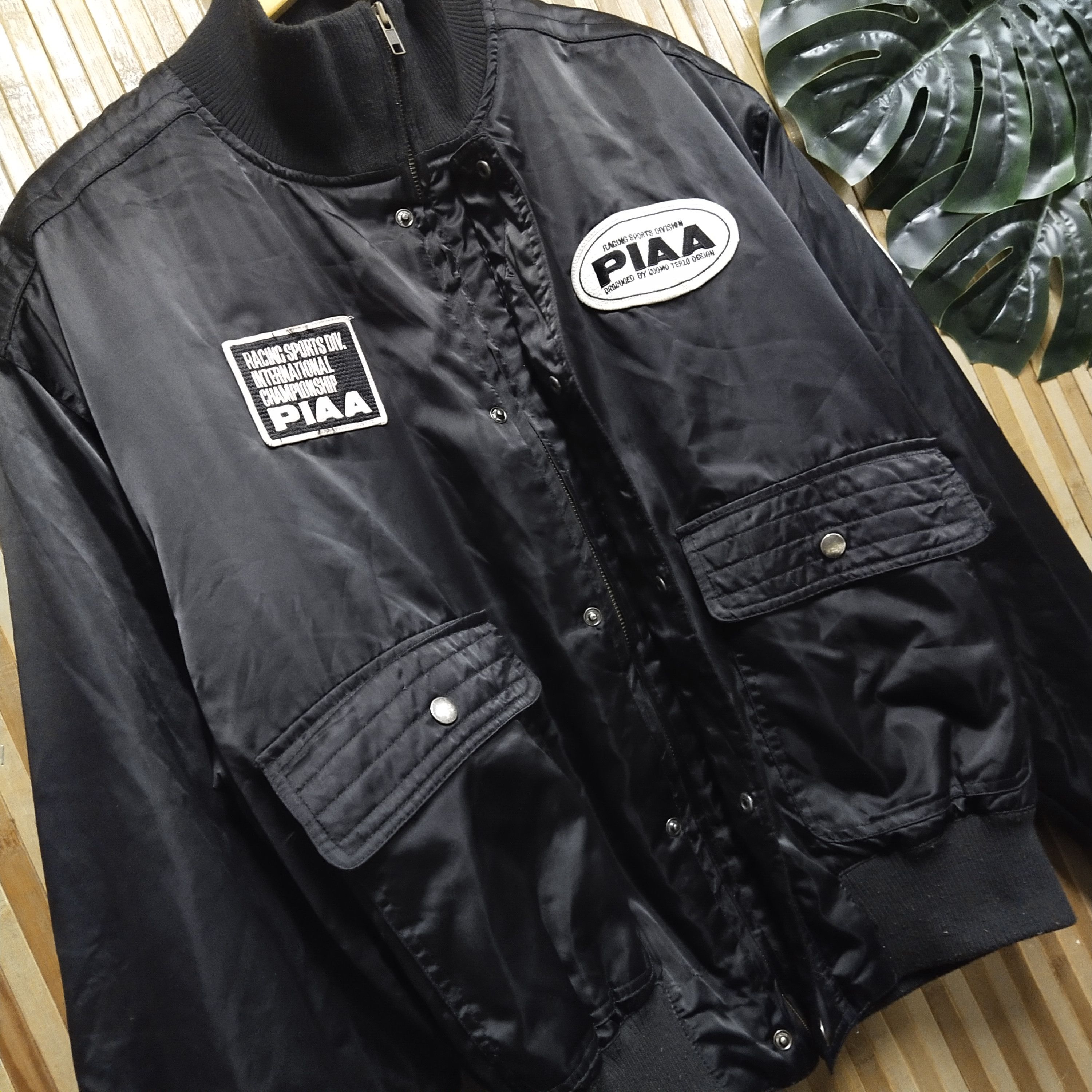 Sports Specialties Vintage PIAA Motorsports Bomber Jacket Big Logo Size US XL / EU 56 / 4 - 4 Thumbnail