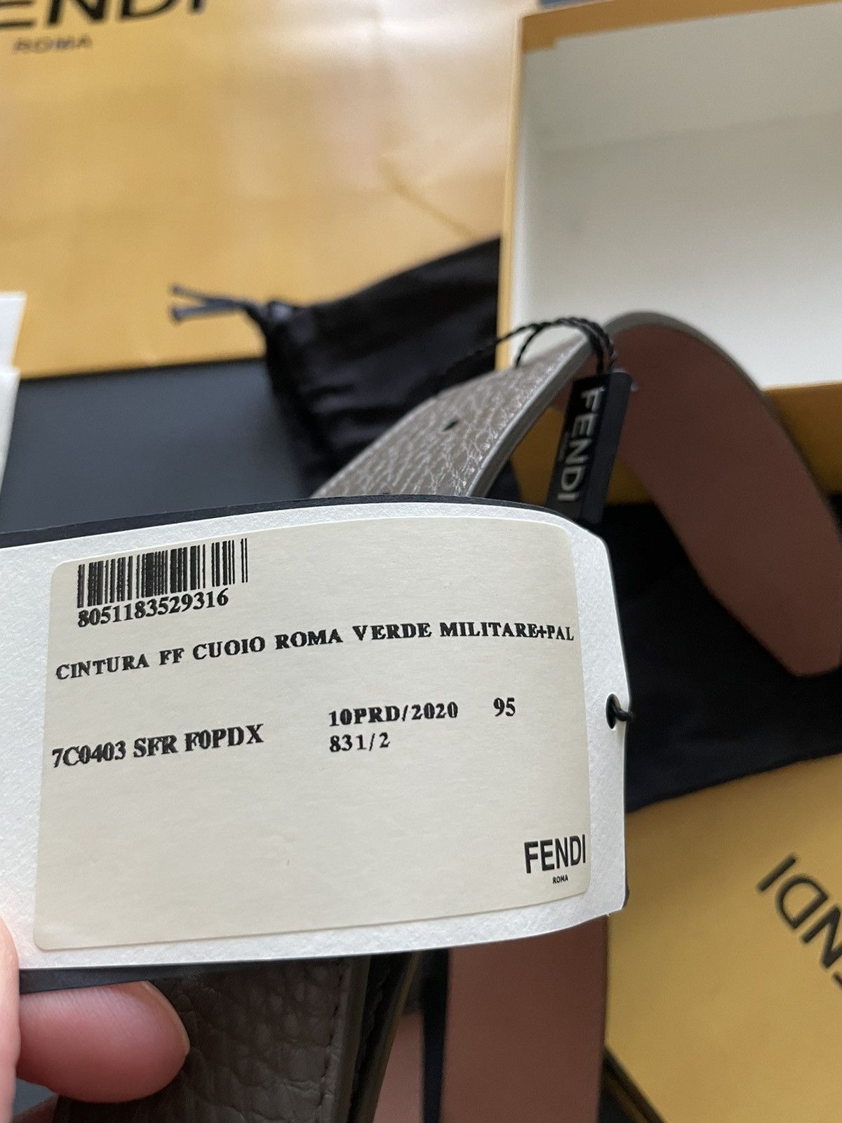 Fendi Brand NEW Rare Super Runway Limited Edition FF Logo Belt Size 32 - 4 Thumbnail