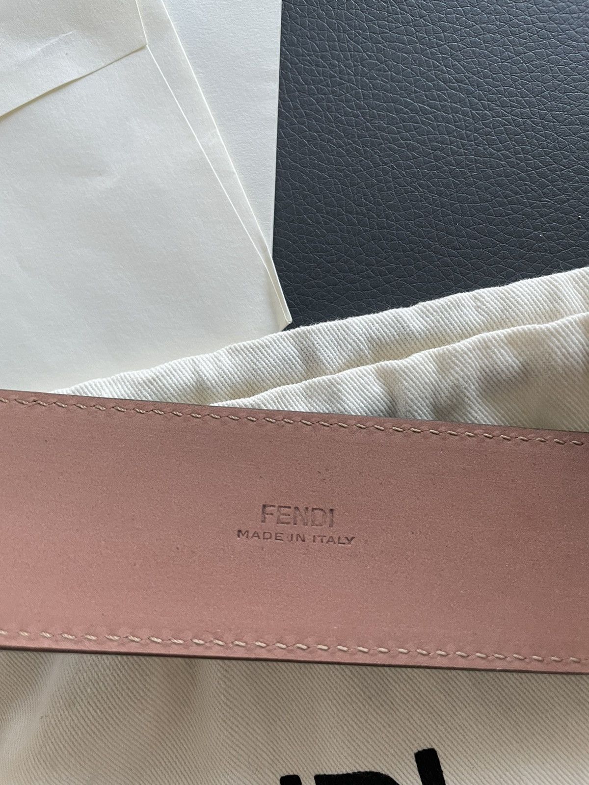 Fendi Brand NEW Rare Super Runway Limited Edition FF Logo Belt Size 32 - 16 Thumbnail