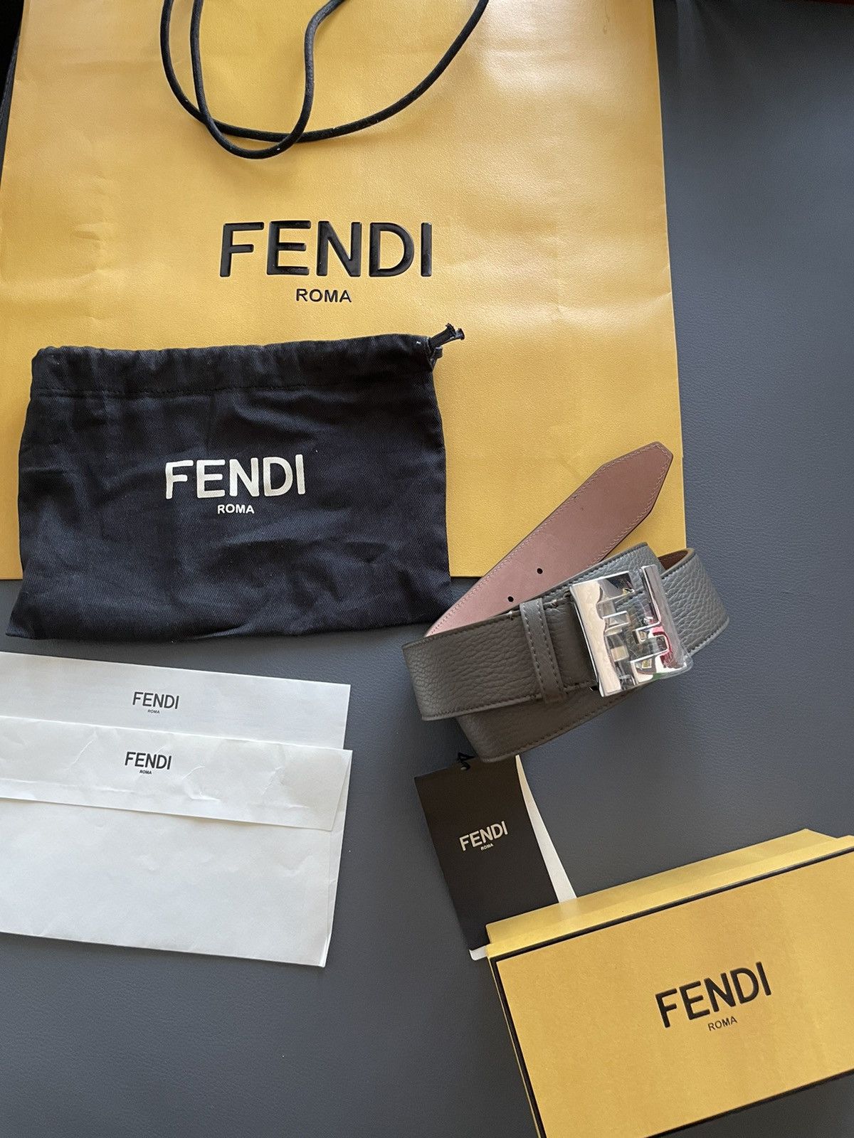 Fendi Brand NEW Rare Super Runway Limited Edition FF Logo Belt Size 32 - 10 Thumbnail