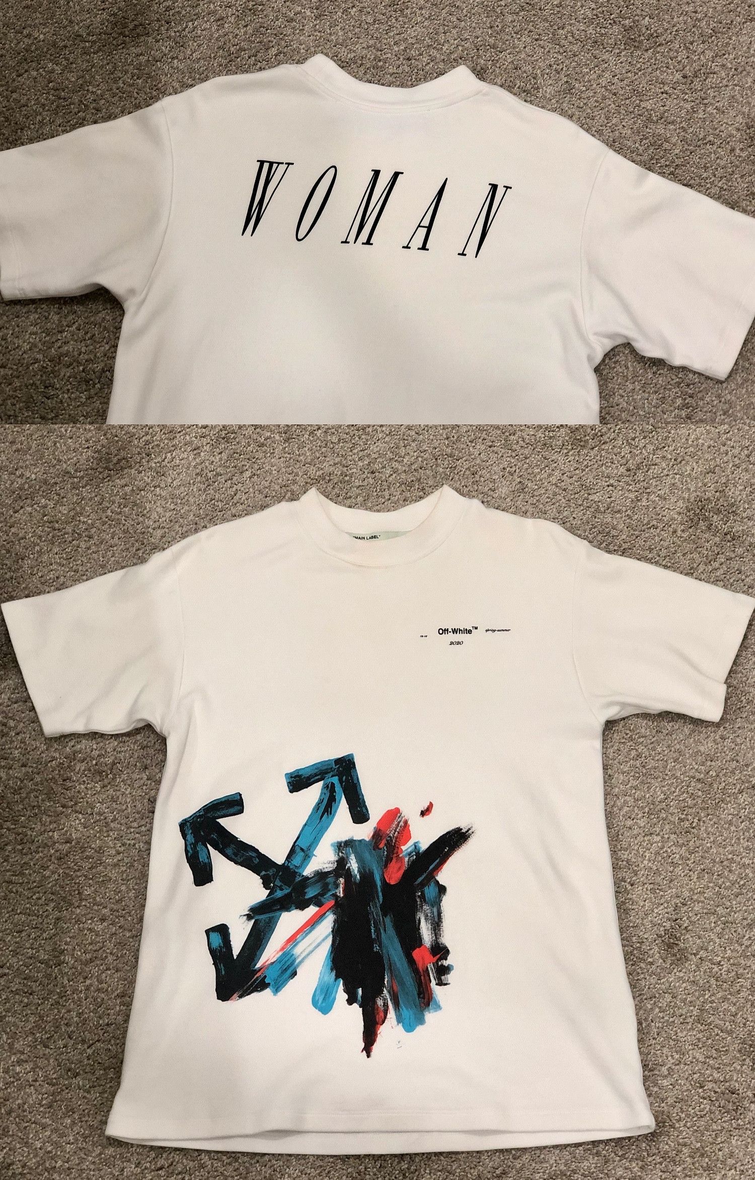 Off-White Off-White SS20 White Tee S Size US S / EU 44-46 / 1 - 1 Thumbnail