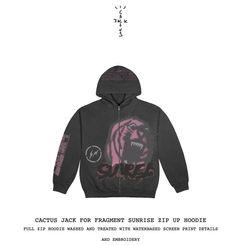 Brand New Travis Scott Fragment Full Zip Hoodie Size L - ShopperBoard