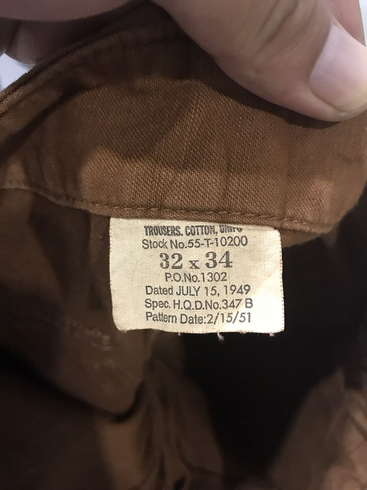 Vintage Vintage 50s Baker Military Pant Size US 32 / EU 48 - 10 Thumbnail