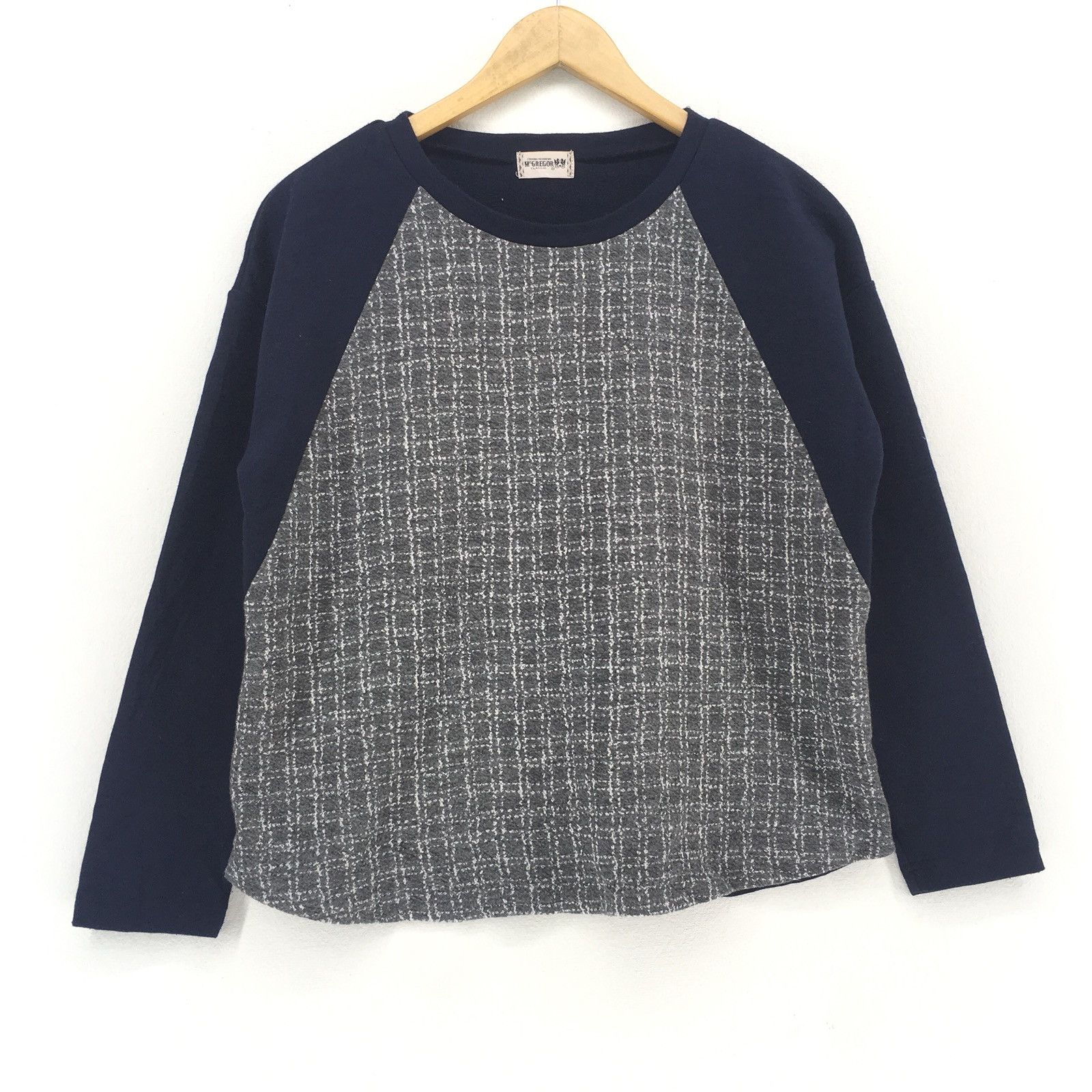 McGregor Vintage Mcgregor Medium Size Blue Grey Sweatshirt Size US M / EU 48-50 / 2 - 1 Thumbnail