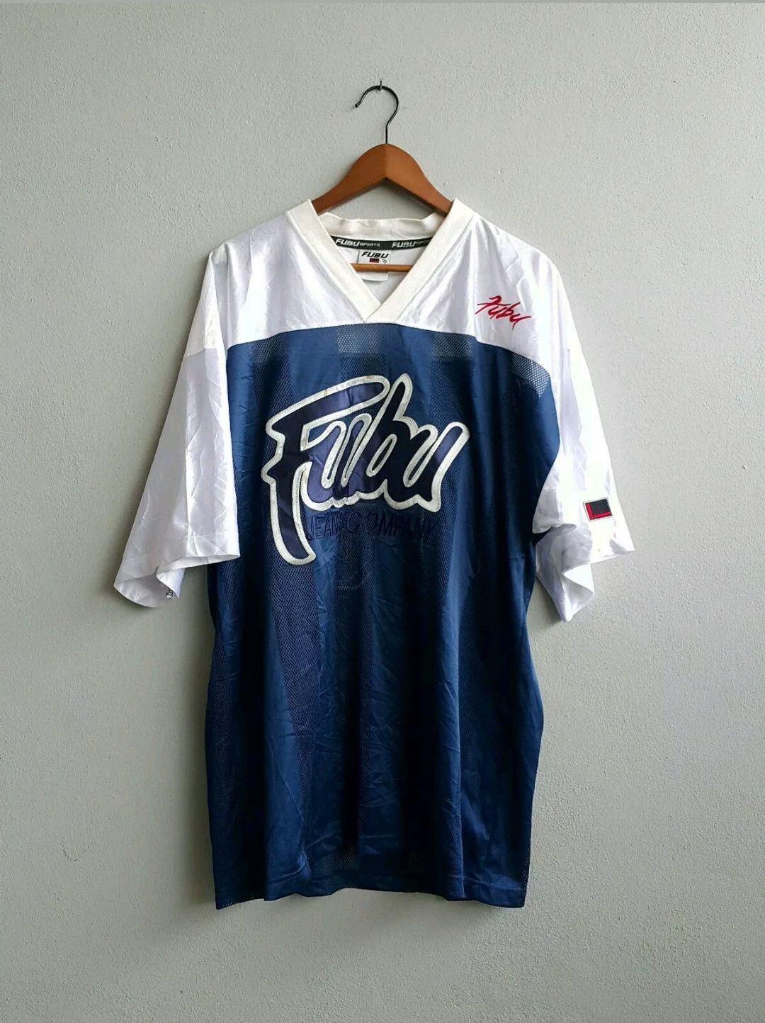 新品正規品  Jeans 05 SPORTS FUBU 90's Vintage Fubu Company Hip Logo Big トップス
