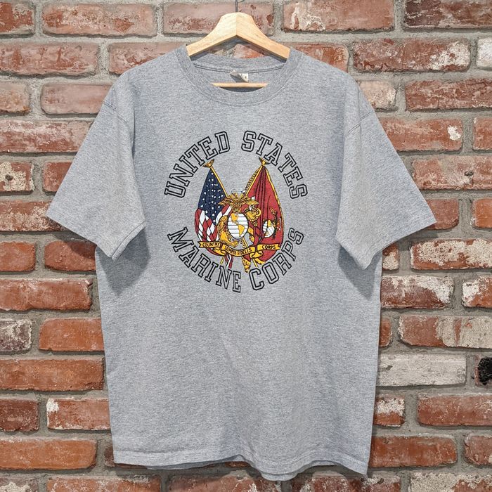 Vintage Vintage United States Marine Corps flags t-shirt | Grailed