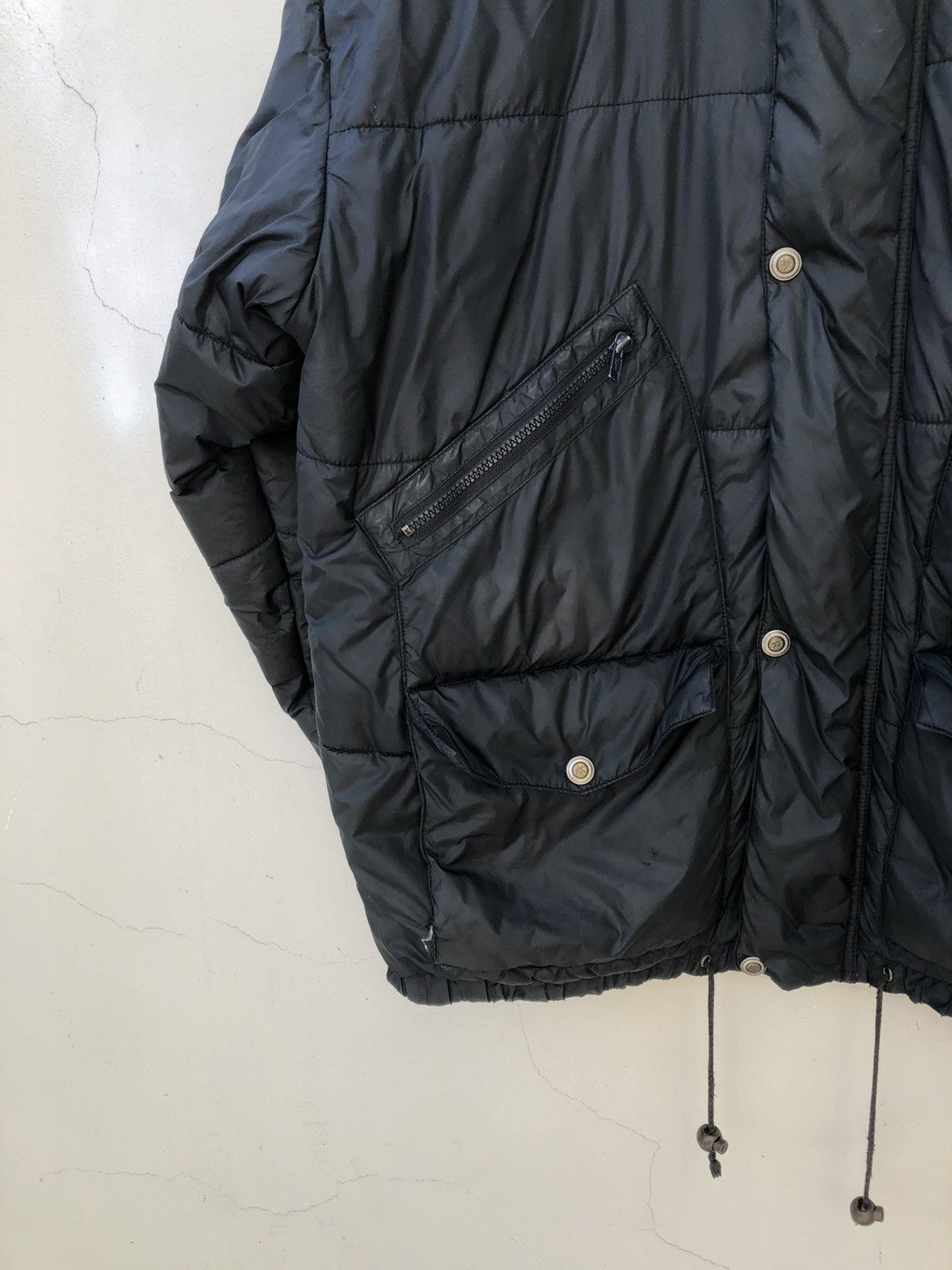 Casablanca Vintage 90s Casablanca Black Hoodie Puffer Jacket Size US XL / EU 56 / 4 - 10 Thumbnail