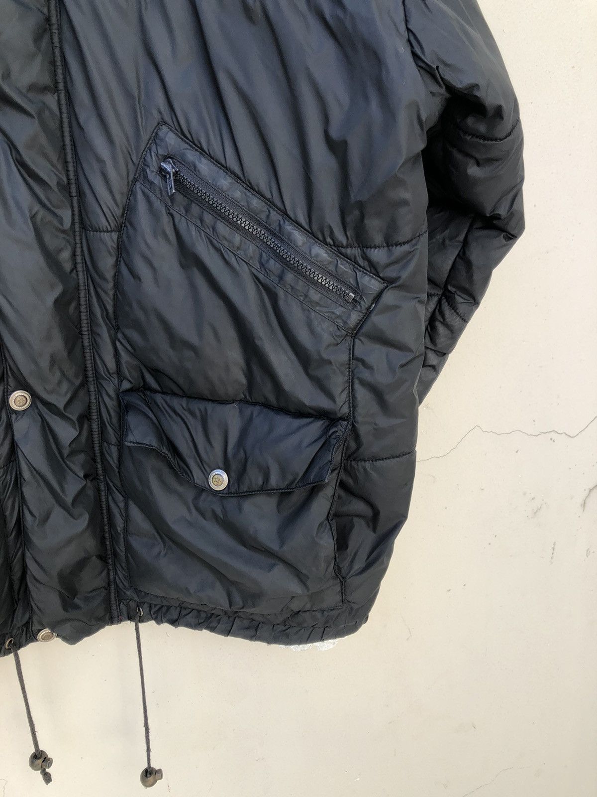 Casablanca Vintage 90s Casablanca Black Hoodie Puffer Jacket Size US XL / EU 56 / 4 - 9 Thumbnail