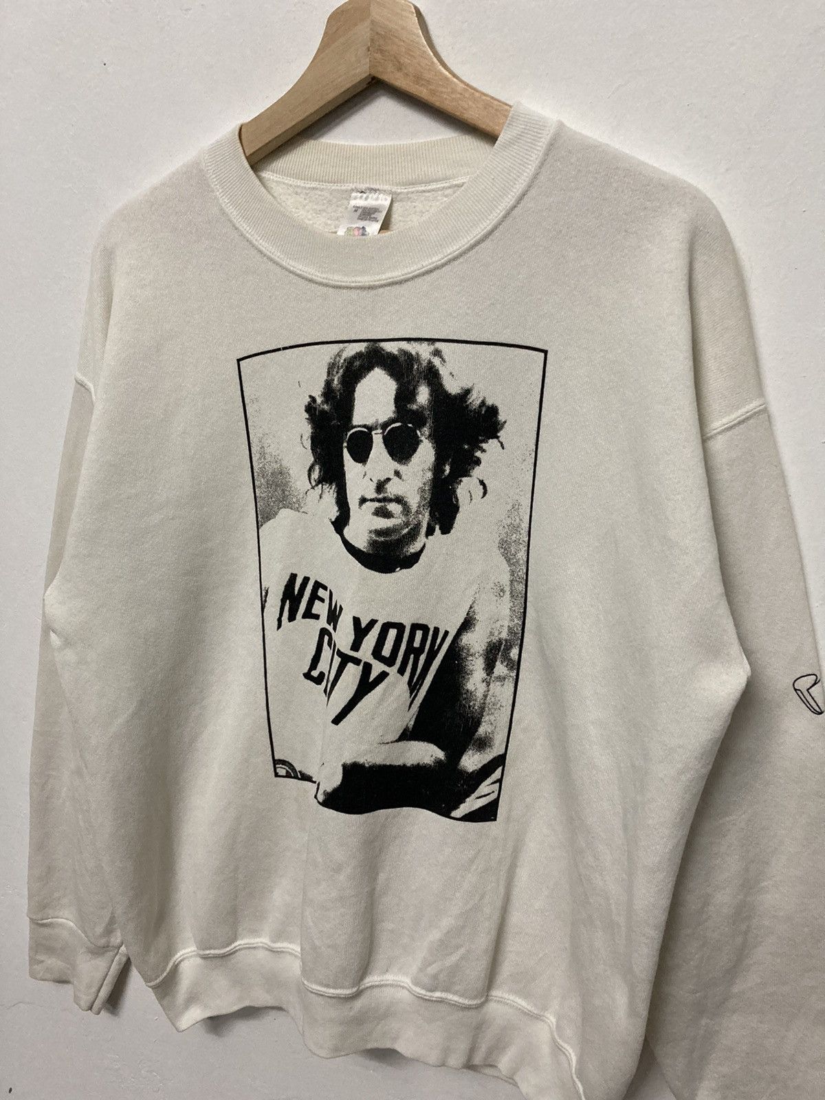 Fruit Of The Loom Vintage John Lennon Iconic Portrait by Bob Gruen Sweatshirt Size US M / EU 48-50 / 2 - 3 Thumbnail