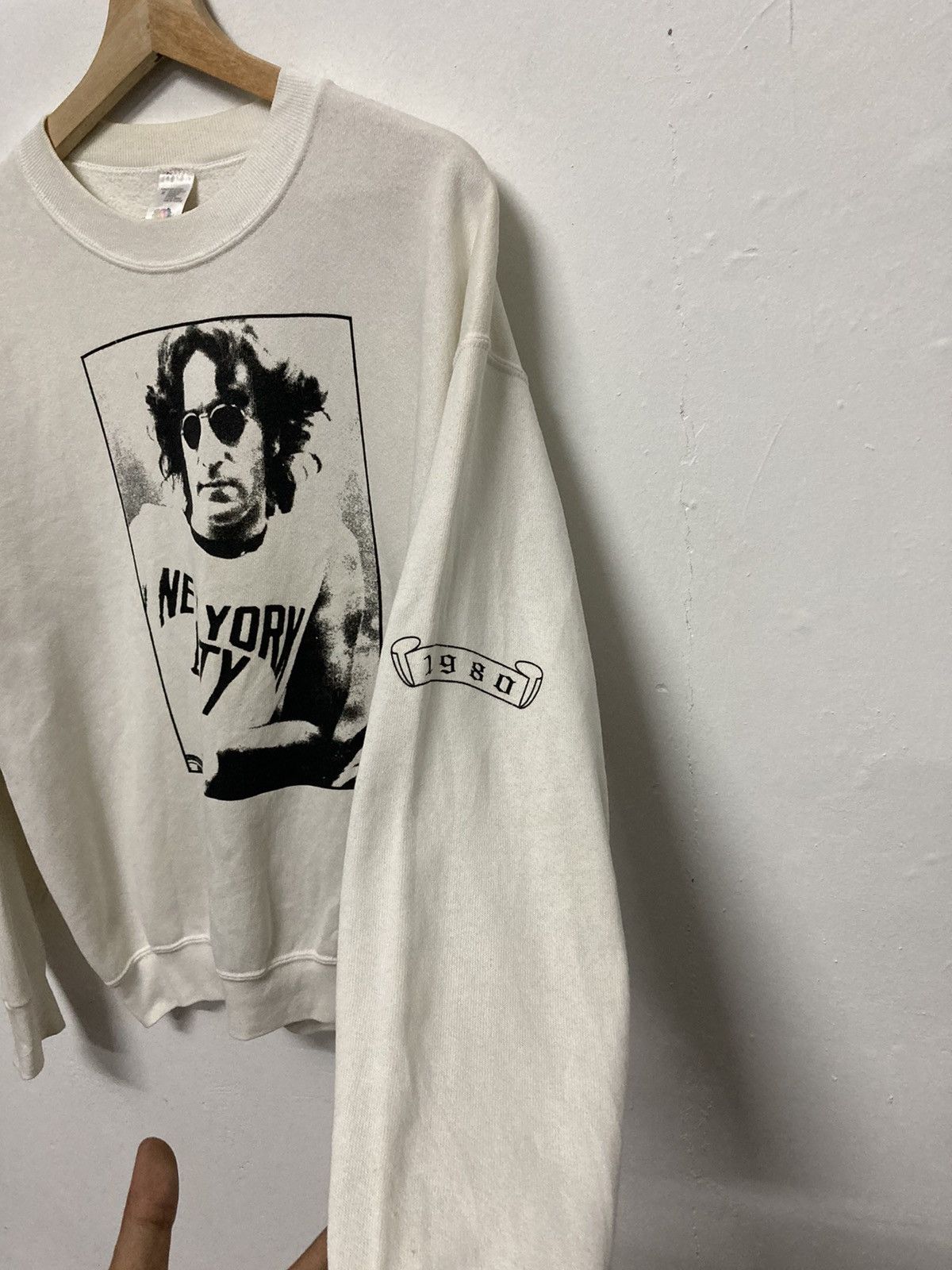 Fruit Of The Loom Vintage John Lennon Iconic Portrait by Bob Gruen Sweatshirt Size US M / EU 48-50 / 2 - 6 Thumbnail