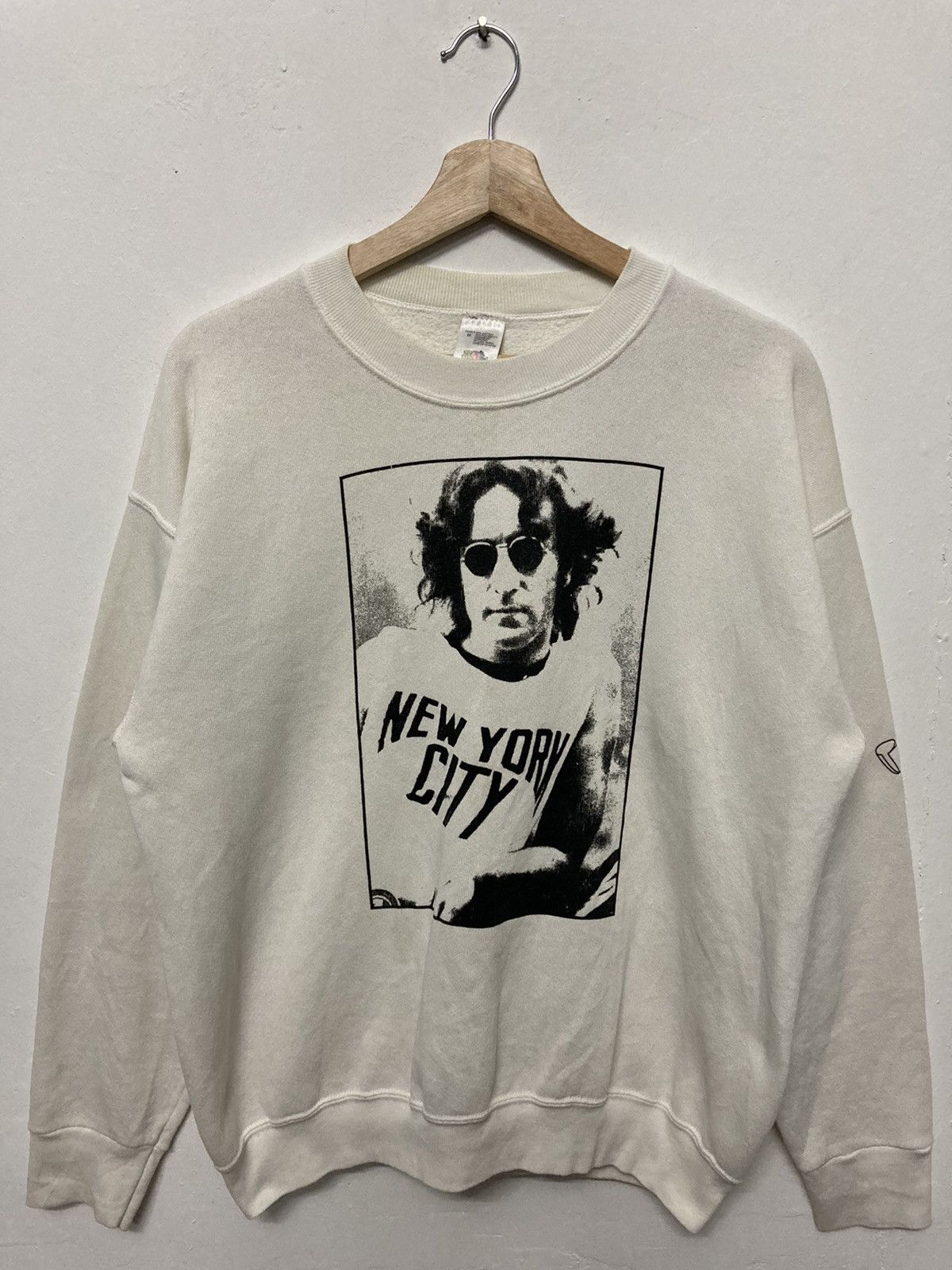 Fruit Of The Loom Vintage John Lennon Iconic Portrait by Bob Gruen Sweatshirt Size US M / EU 48-50 / 2 - 1 Thumbnail