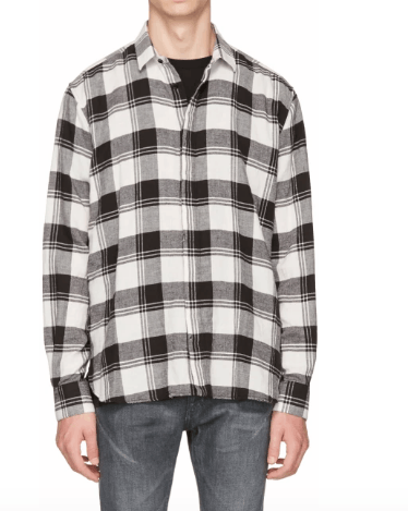 Saint Laurent Paris FW17 Black and White Plaid Button Up Shirt Size US S / EU 44-46 / 1 - 1 Thumbnail