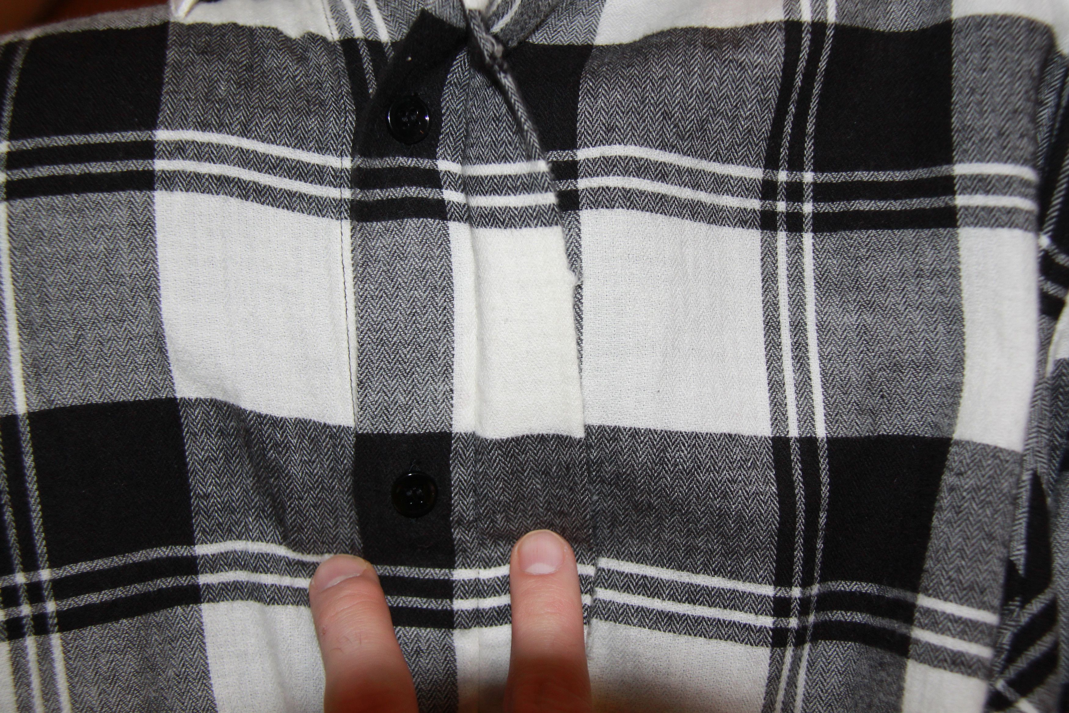 Saint Laurent Paris FW17 Black and White Plaid Button Up Shirt Size US S / EU 44-46 / 1 - 11 Thumbnail