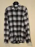 Saint Laurent Paris FW17 Black and White Plaid Button Up Shirt Size US S / EU 44-46 / 1 - 14 Thumbnail