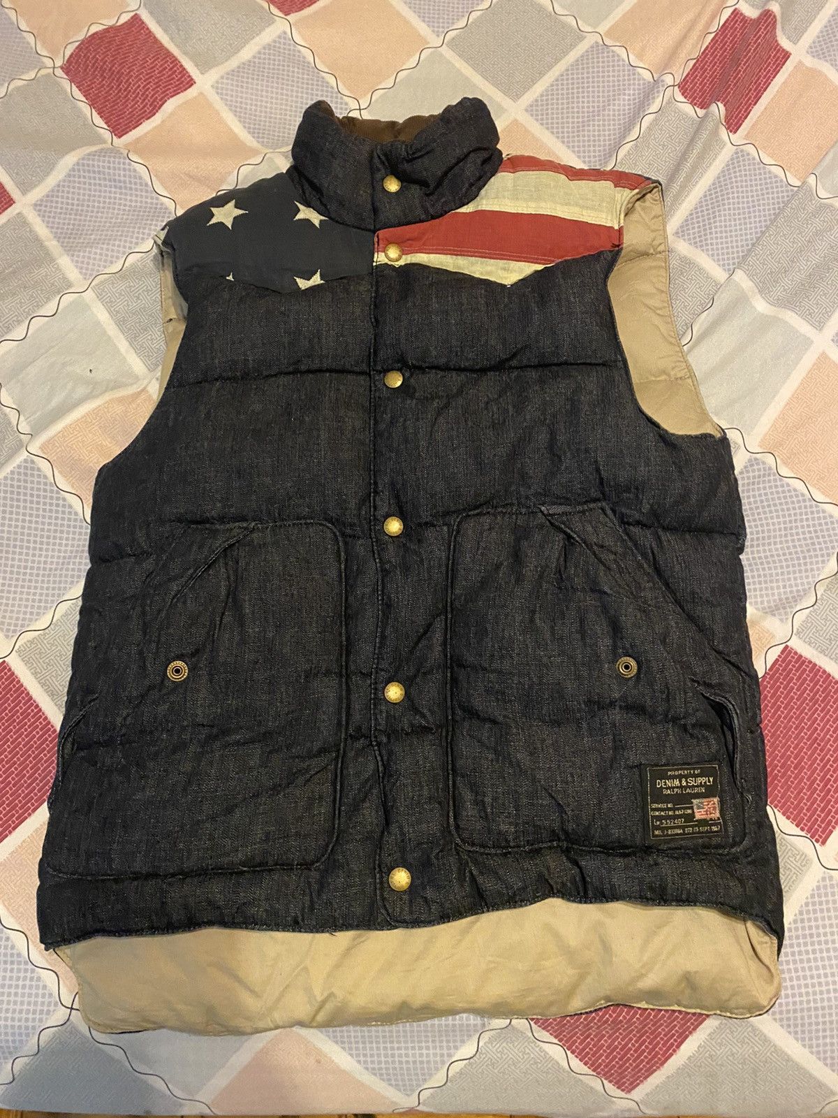 Ralph Lauren Denim & Co cheapest Faux Fur Black Vest Pockets Size Small $245 (SC8)