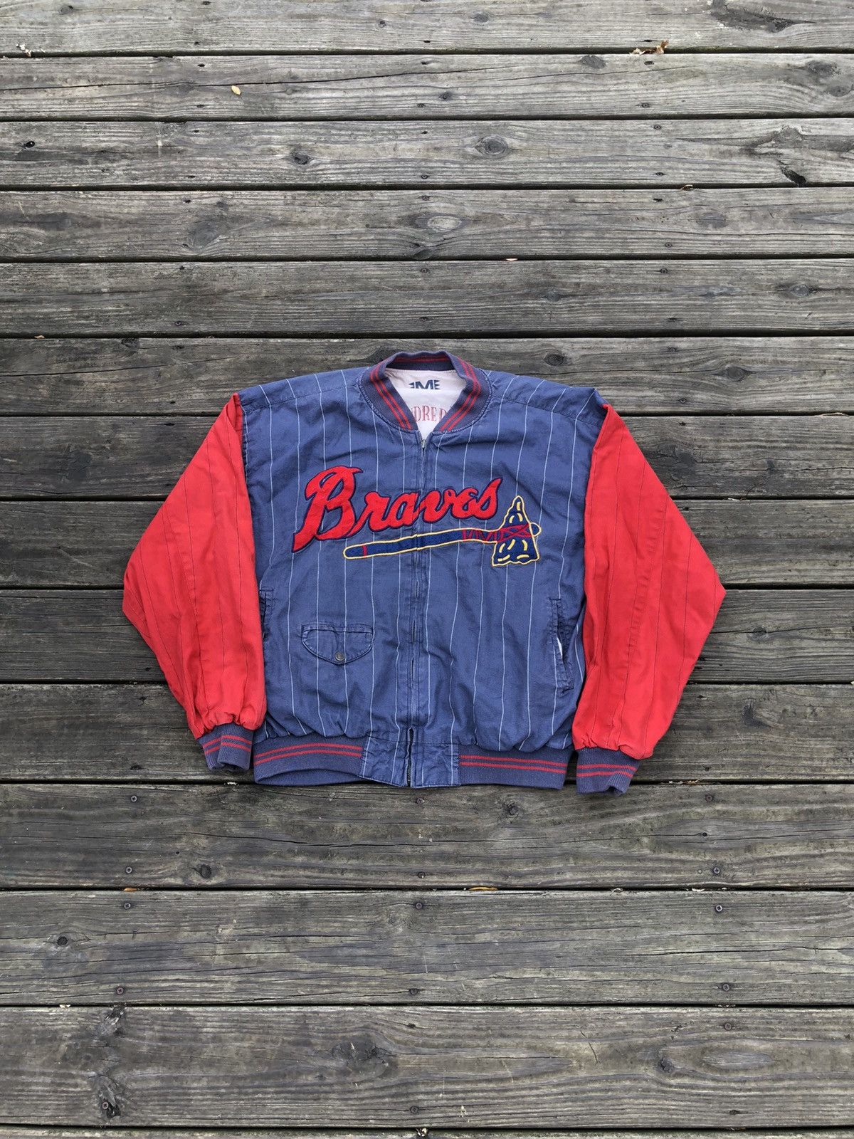 Vintage Atlanta Braves baseball fashion jacket