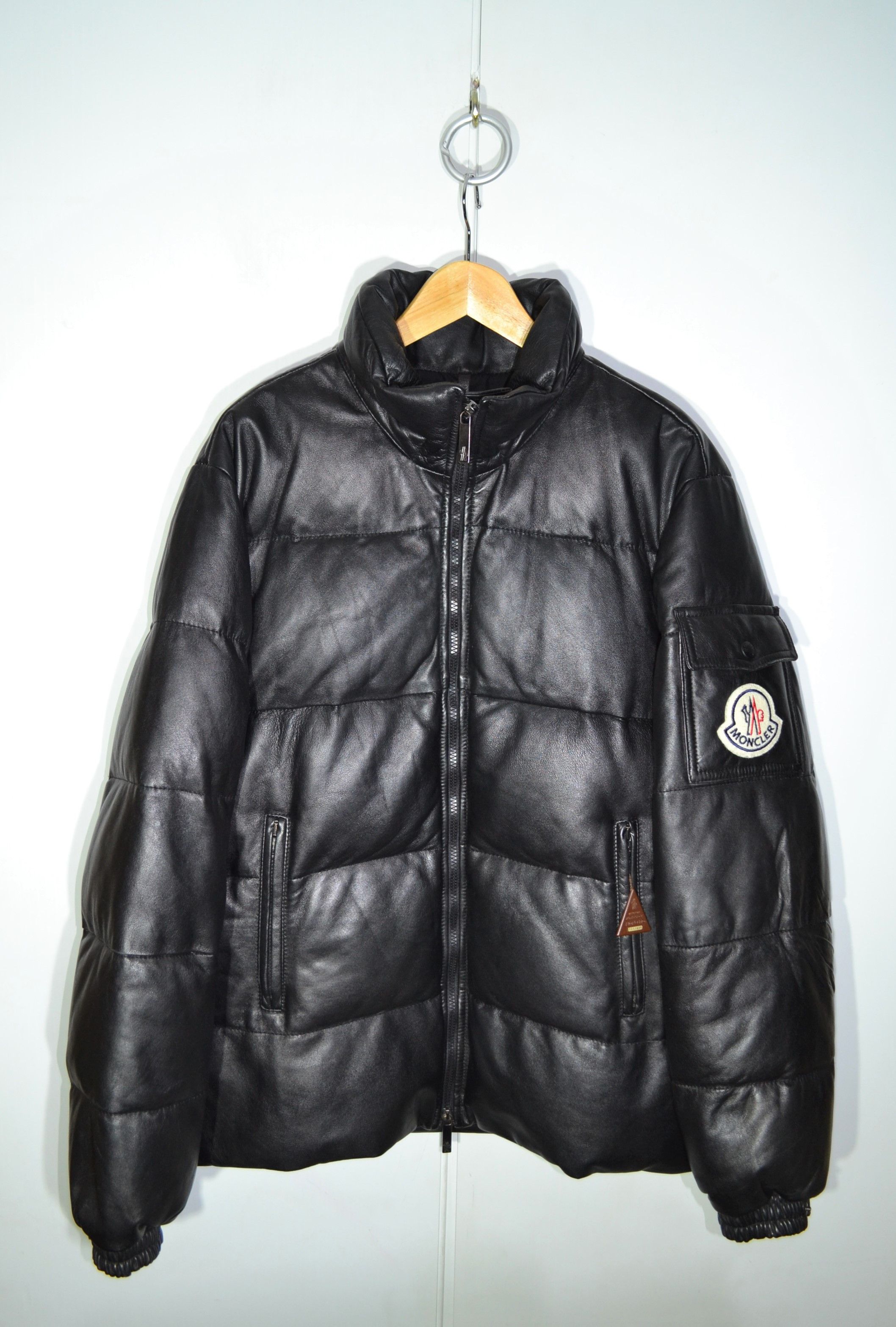 Moncler Moncler GRAIL 3 size L Real Leather Down Jacket | Grailed