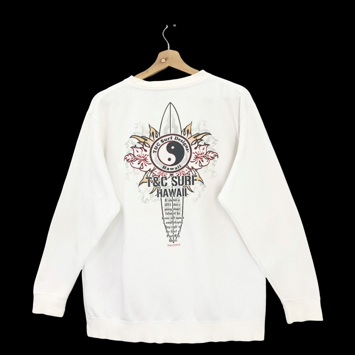 Vintage TnC Hawaii Pearl City Surf Crewneck Sweatshirt Size M Size US M / EU 48-50 / 2 - 3 Thumbnail
