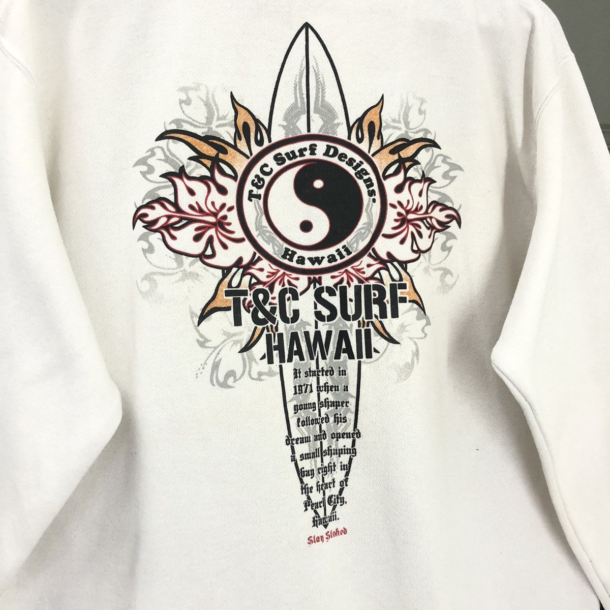 Vintage TnC Hawaii Pearl City Surf Crewneck Sweatshirt Size M Size US M / EU 48-50 / 2 - 4 Thumbnail