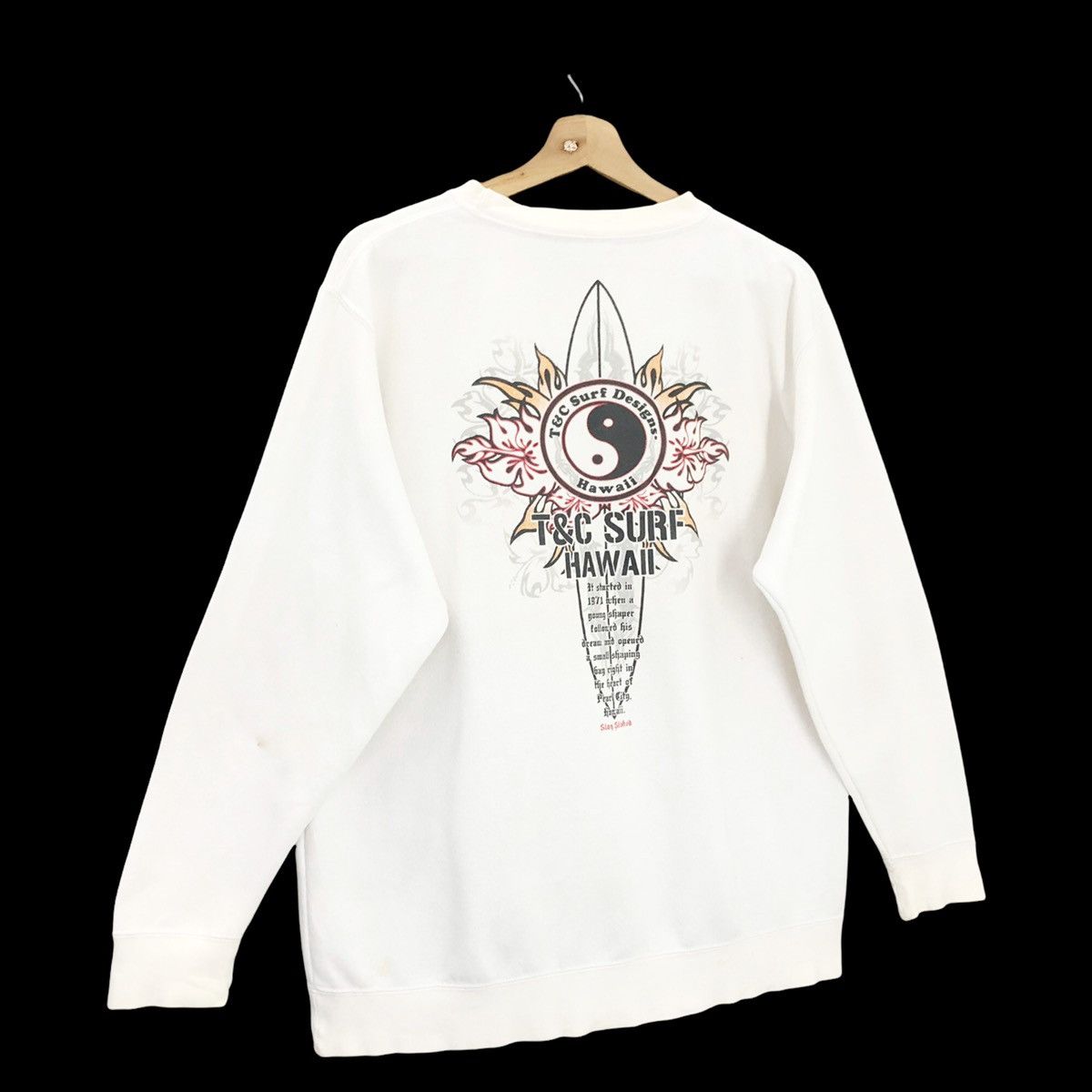 Vintage TnC Hawaii Pearl City Surf Crewneck Sweatshirt Size M Size US M / EU 48-50 / 2 - 2 Thumbnail