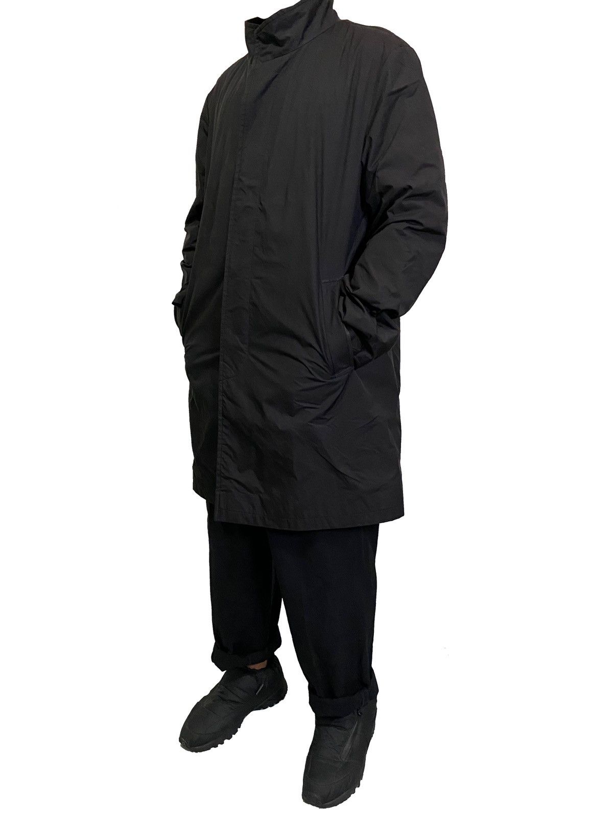 Yohji Yamamoto YY AAR POLYESTER Coat Size US L / EU 52-54 / 3 - 1 Thumbnail