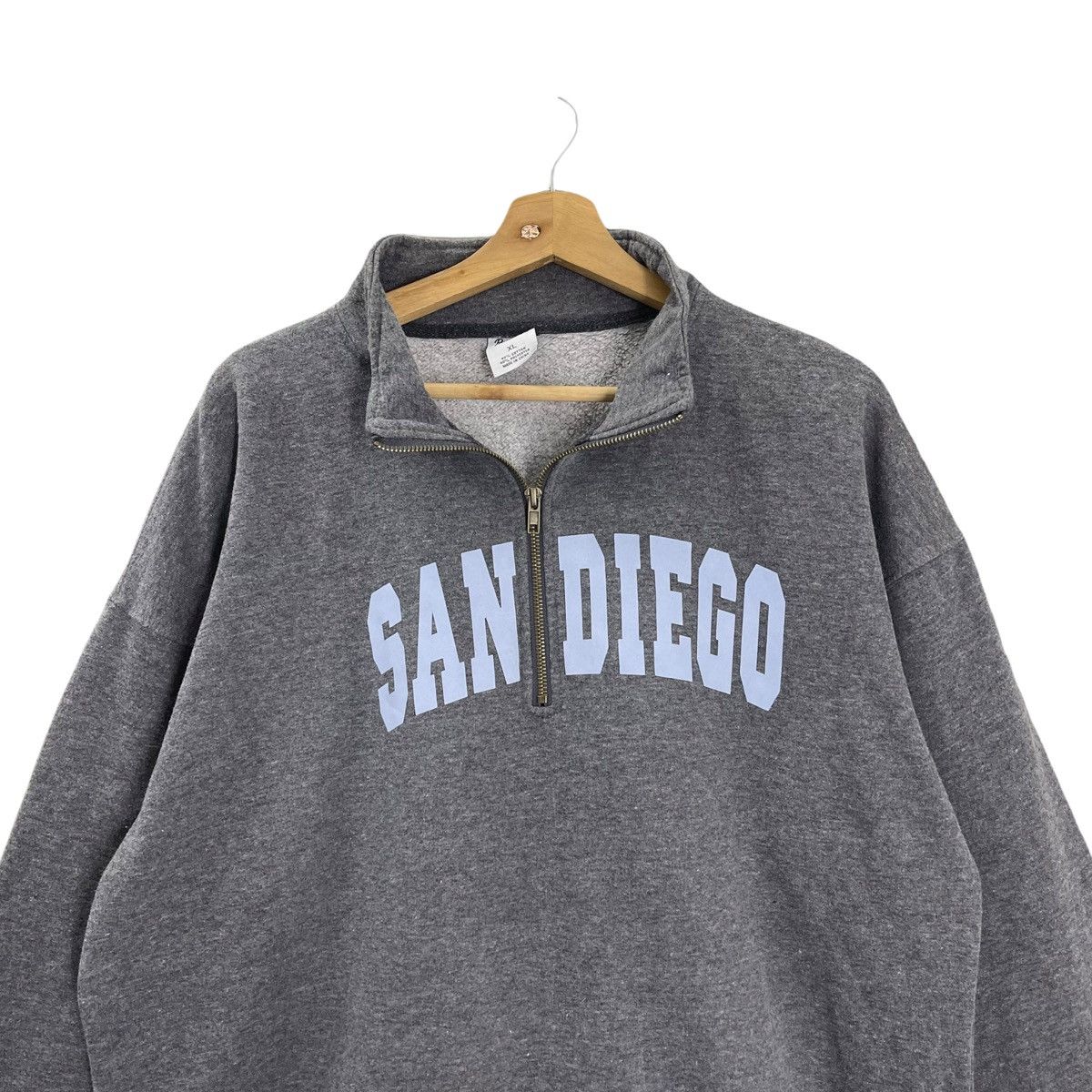 Vintage San Diego California Halfzip Sweatshirt Size US M / EU 48-50 / 2 - 4 Thumbnail