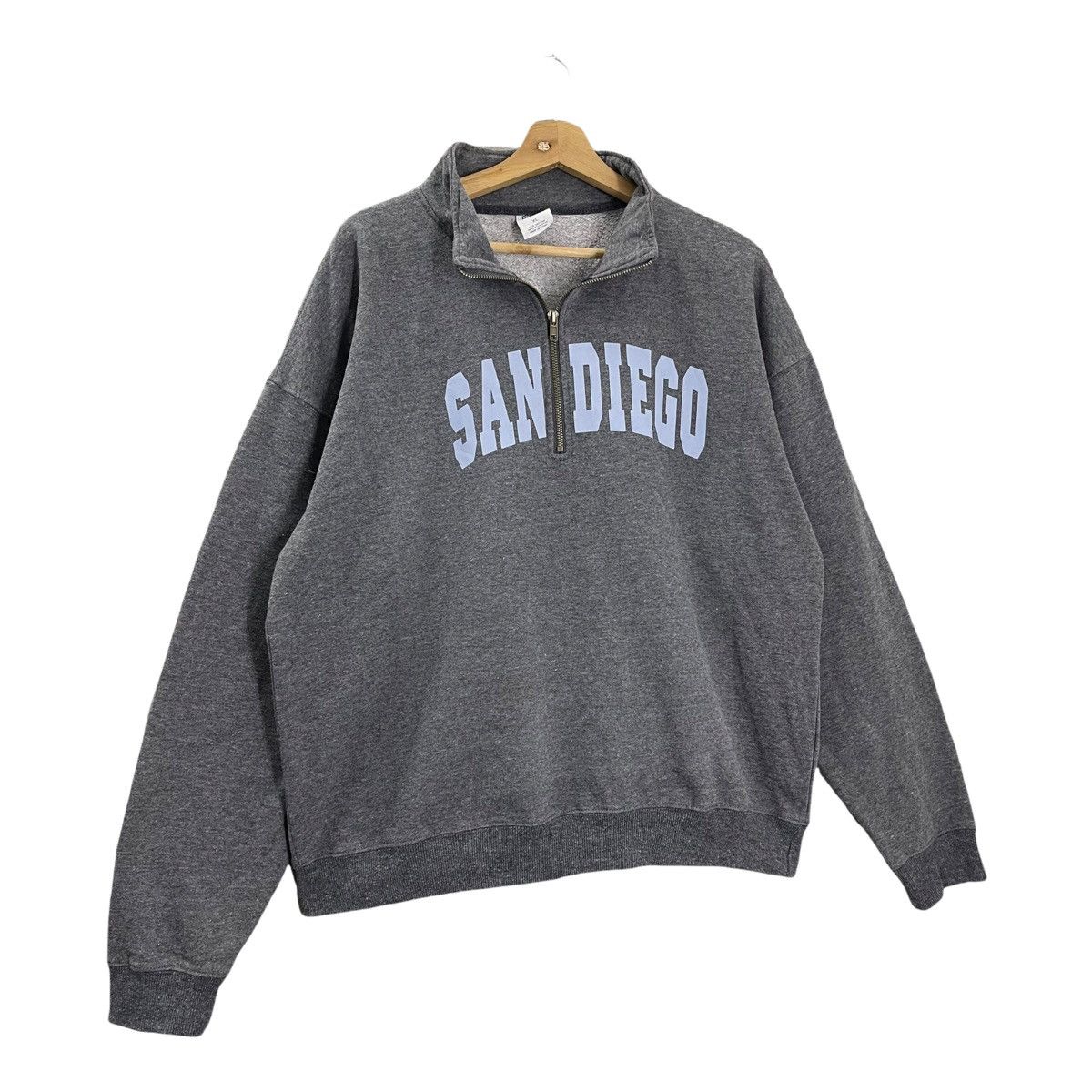Vintage San Diego California Halfzip Sweatshirt Size US M / EU 48-50 / 2 - 2 Thumbnail