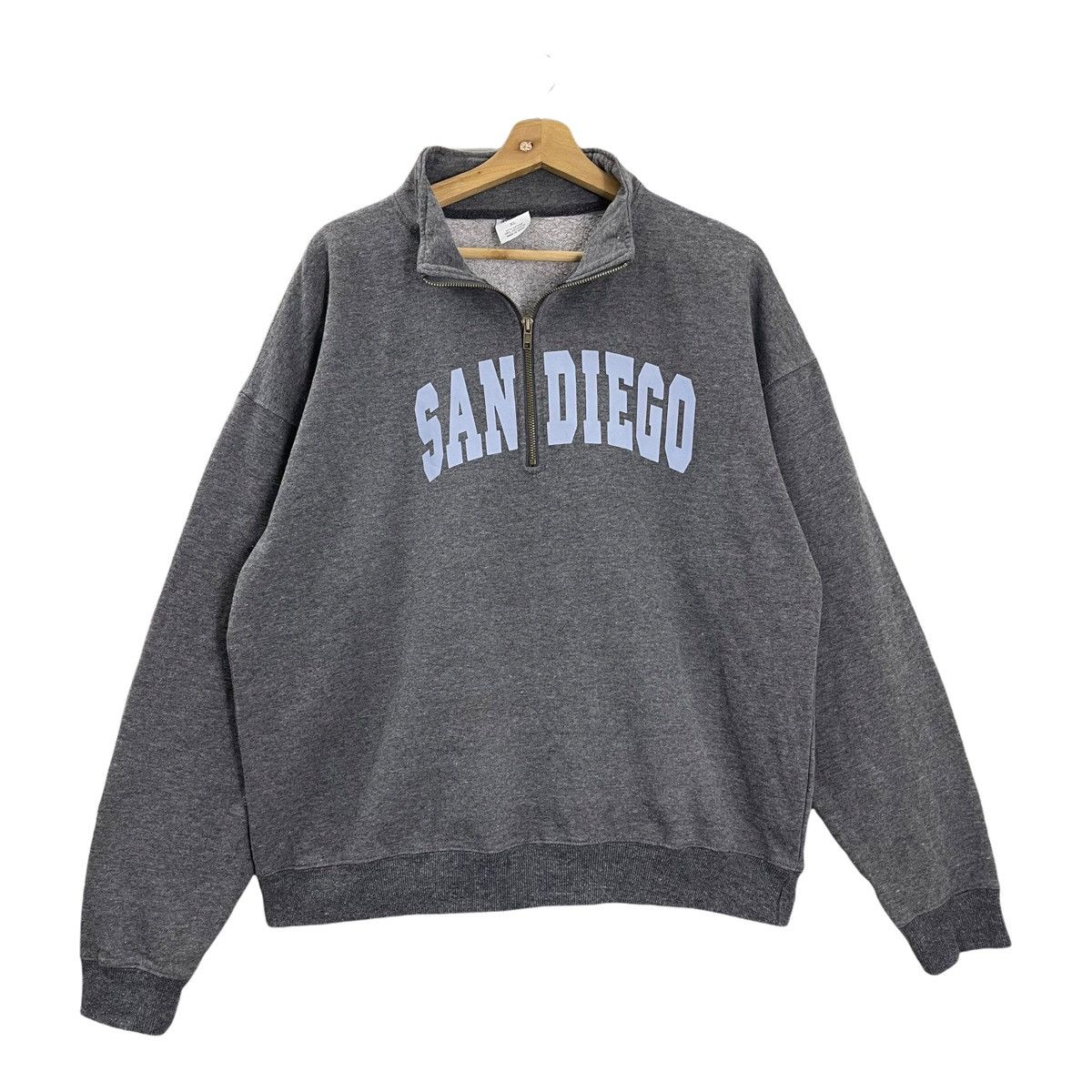 Vintage San Diego California Halfzip Sweatshirt Size US M / EU 48-50 / 2 - 1 Thumbnail