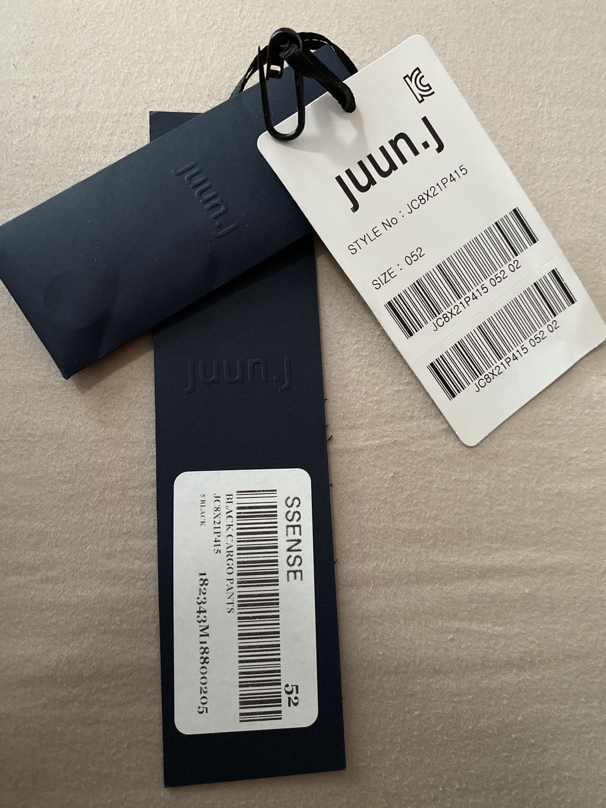 Juun.J Black Canvas Cargo Pants Size US 36 / EU 52 - 11 Thumbnail