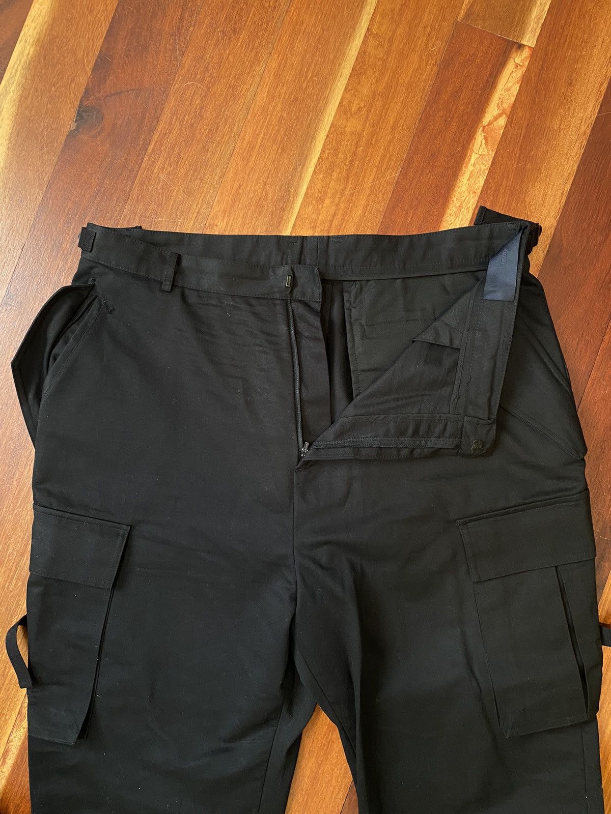 Juun.J Black Canvas Cargo Pants Size US 36 / EU 52 - 4 Thumbnail