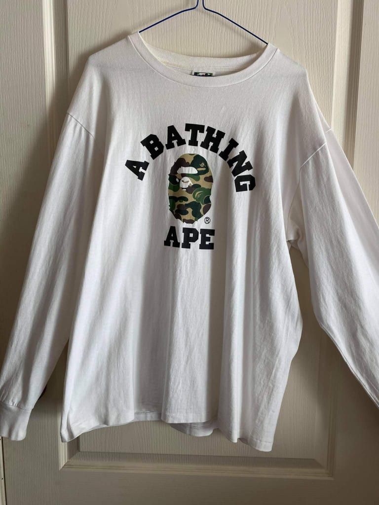 Bape A Bathing Ape Long Sleeve Camo T-Shirt Size US XL / EU 56 / 4 - 1 Thumbnail