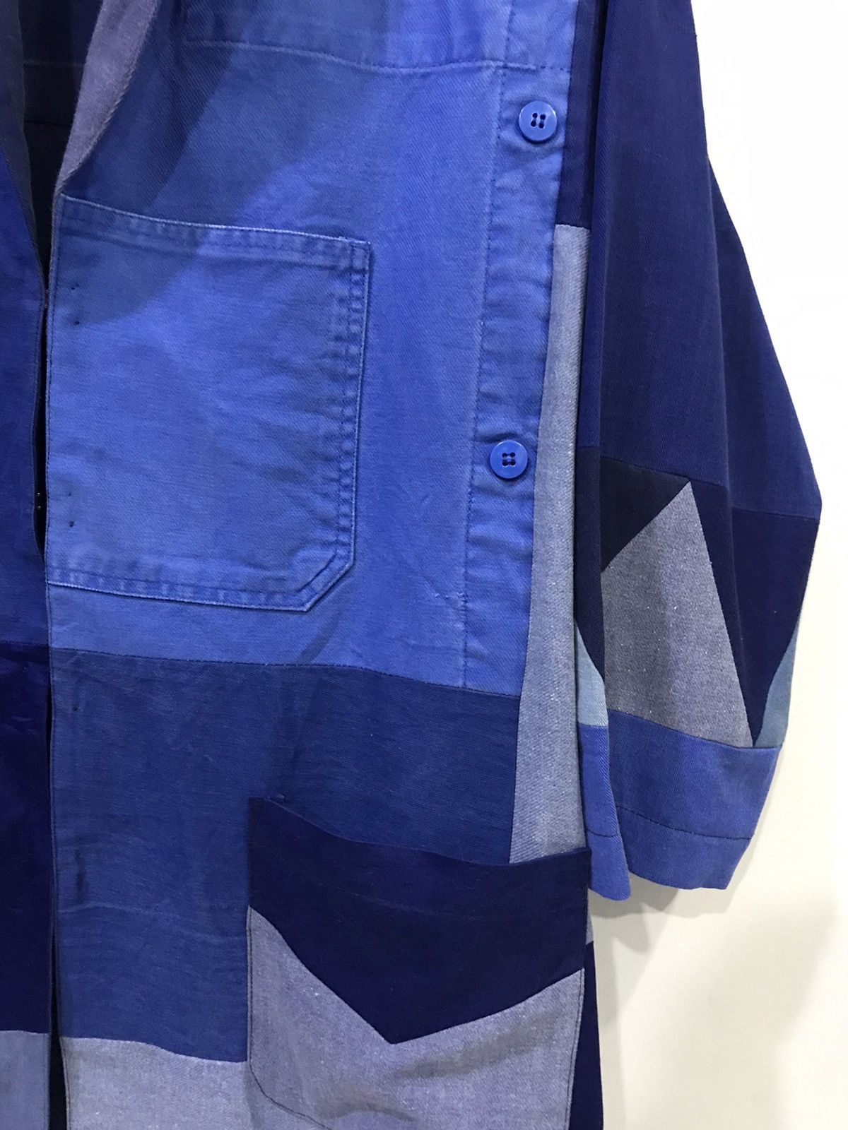 Canari CANARI Japan Multi Workwear Patchwork AvantGarde Overcoat Size US M / EU 48-50 / 2 - 5 Thumbnail