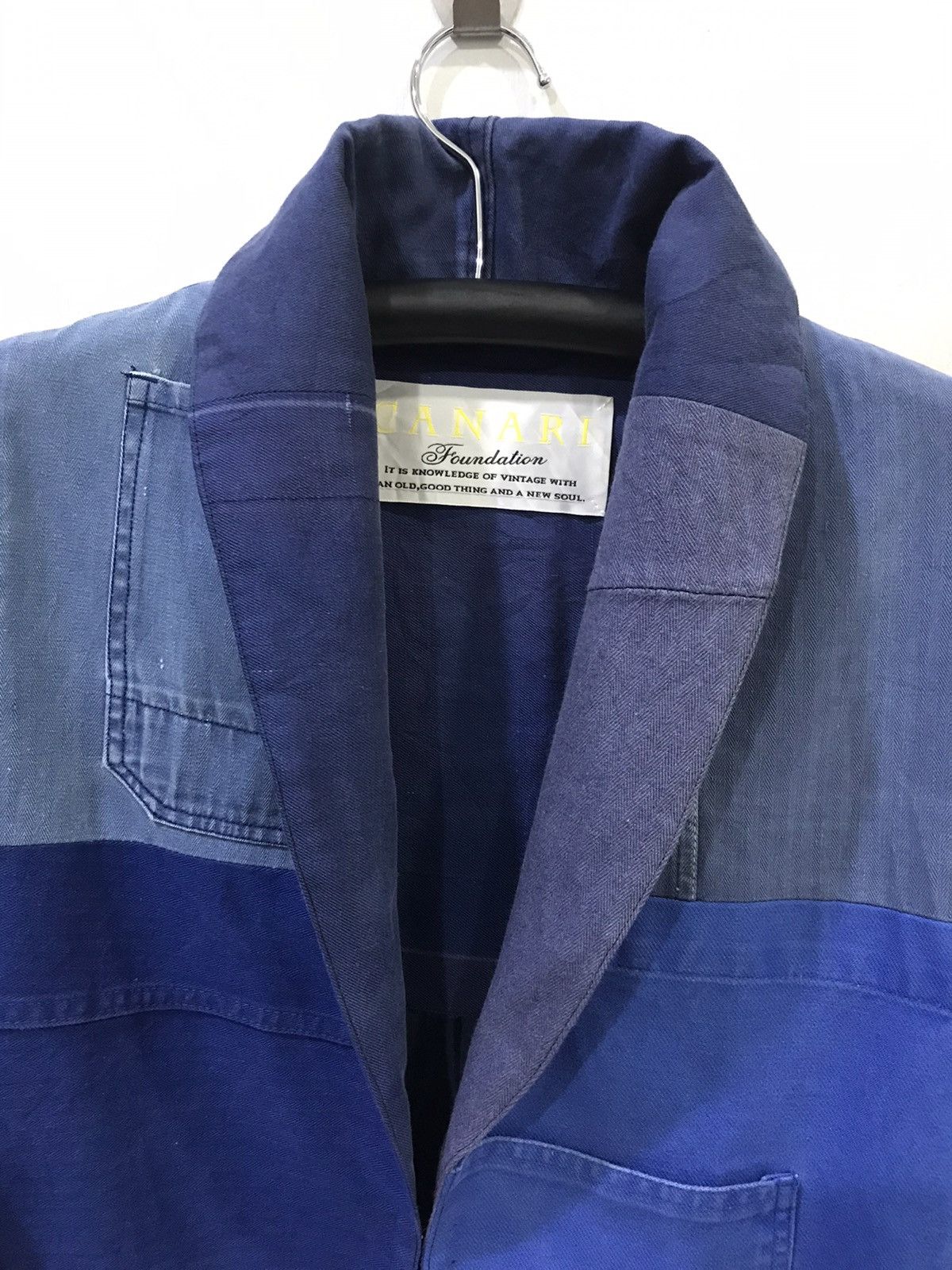 Canari CANARI Japan Multi Workwear Patchwork AvantGarde Overcoat Size US M / EU 48-50 / 2 - 2 Thumbnail