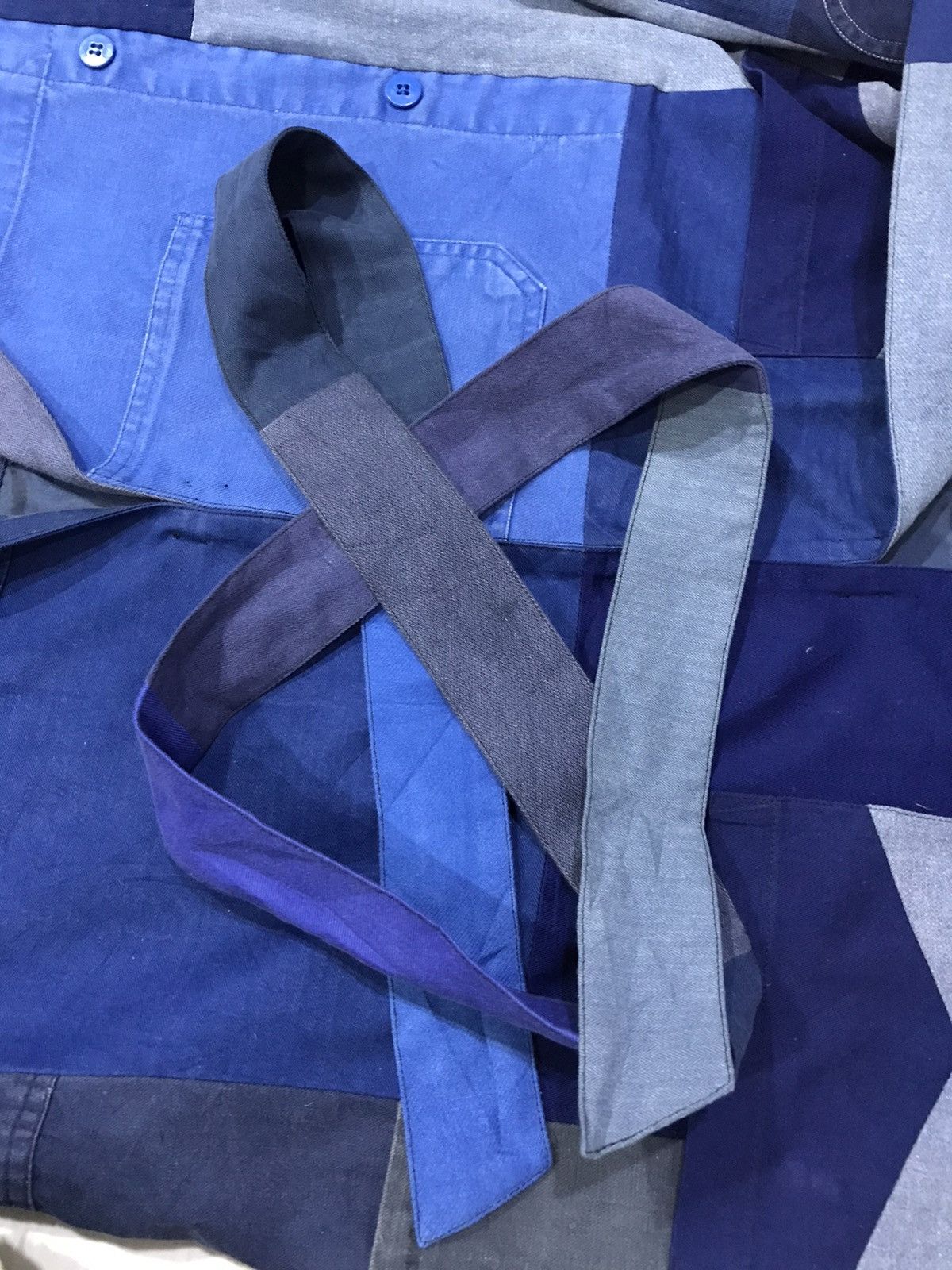 Canari CANARI Japan Multi Workwear Patchwork AvantGarde Overcoat Size US M / EU 48-50 / 2 - 21 Thumbnail