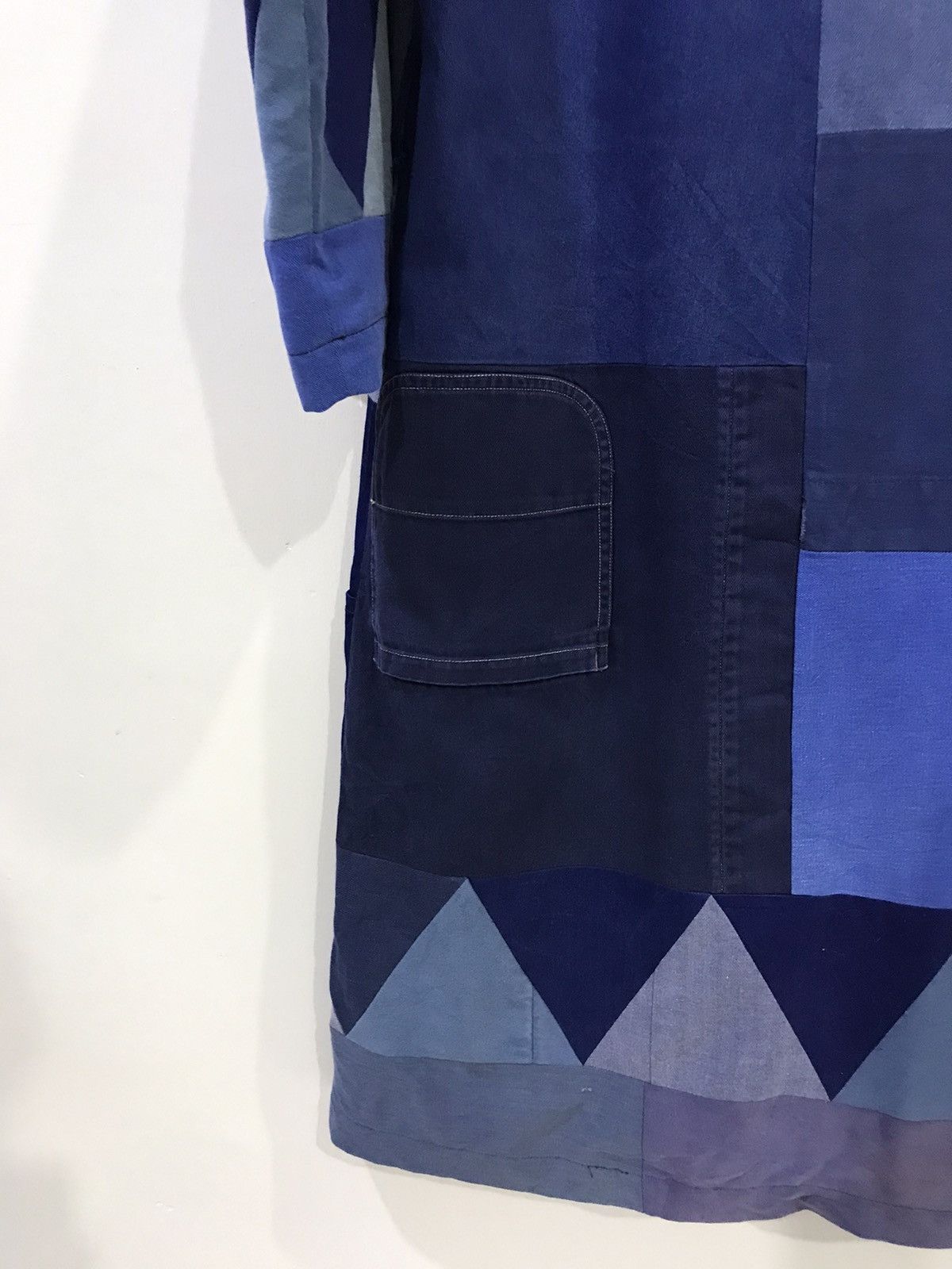 Canari CANARI Japan Multi Workwear Patchwork AvantGarde Overcoat Size US M / EU 48-50 / 2 - 15 Thumbnail