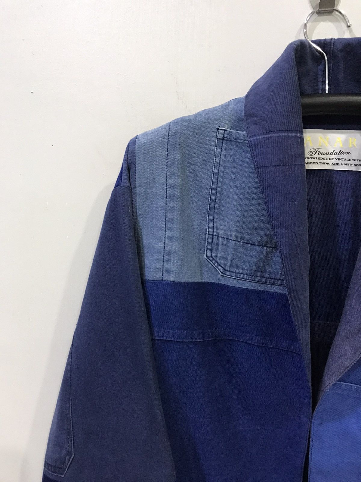 Canari CANARI Japan Multi Workwear Patchwork AvantGarde Overcoat Size US M / EU 48-50 / 2 - 4 Thumbnail