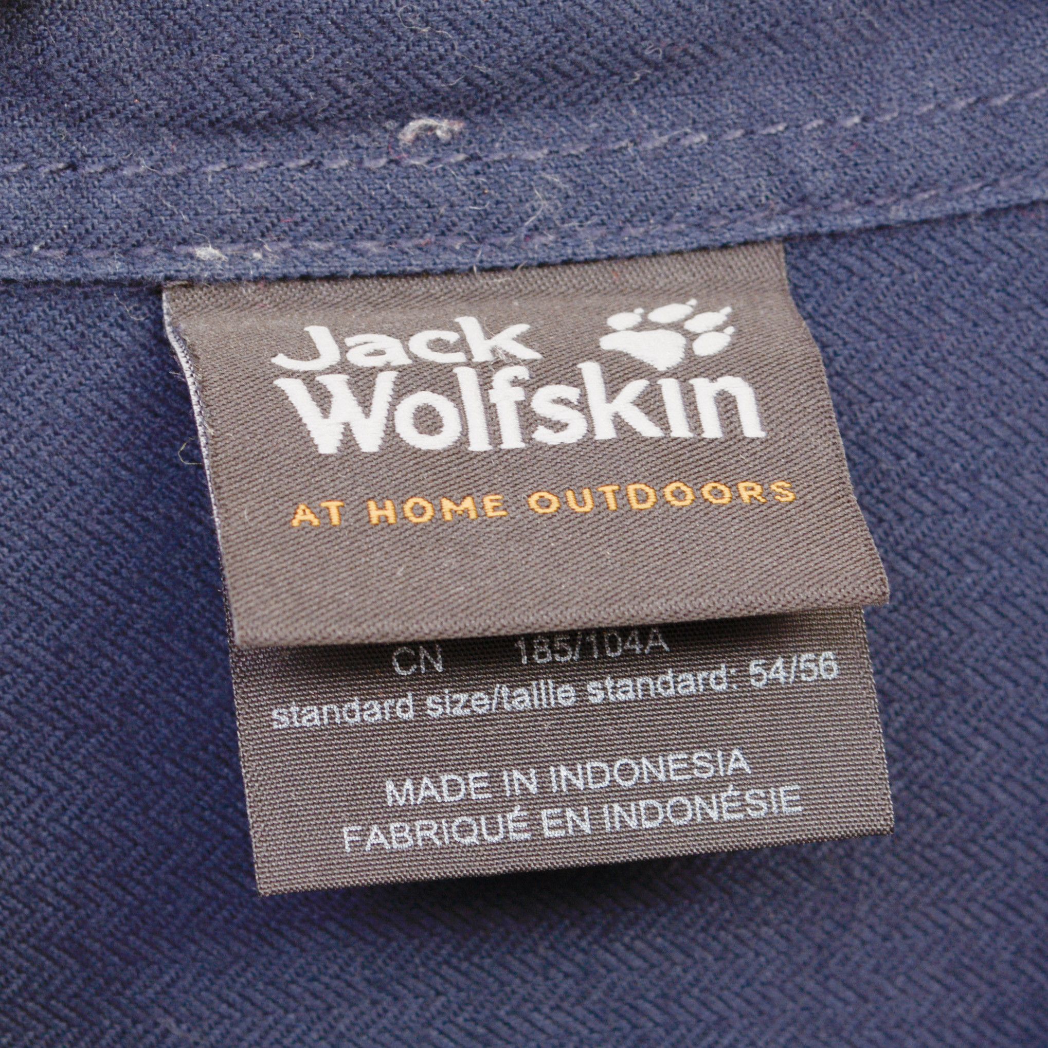 Jack Wolfskin Casual Shirt UK 44 US Button Up Long Sleeve Blue EU 54 Size US XL / EU 56 / 4 - 4 Thumbnail