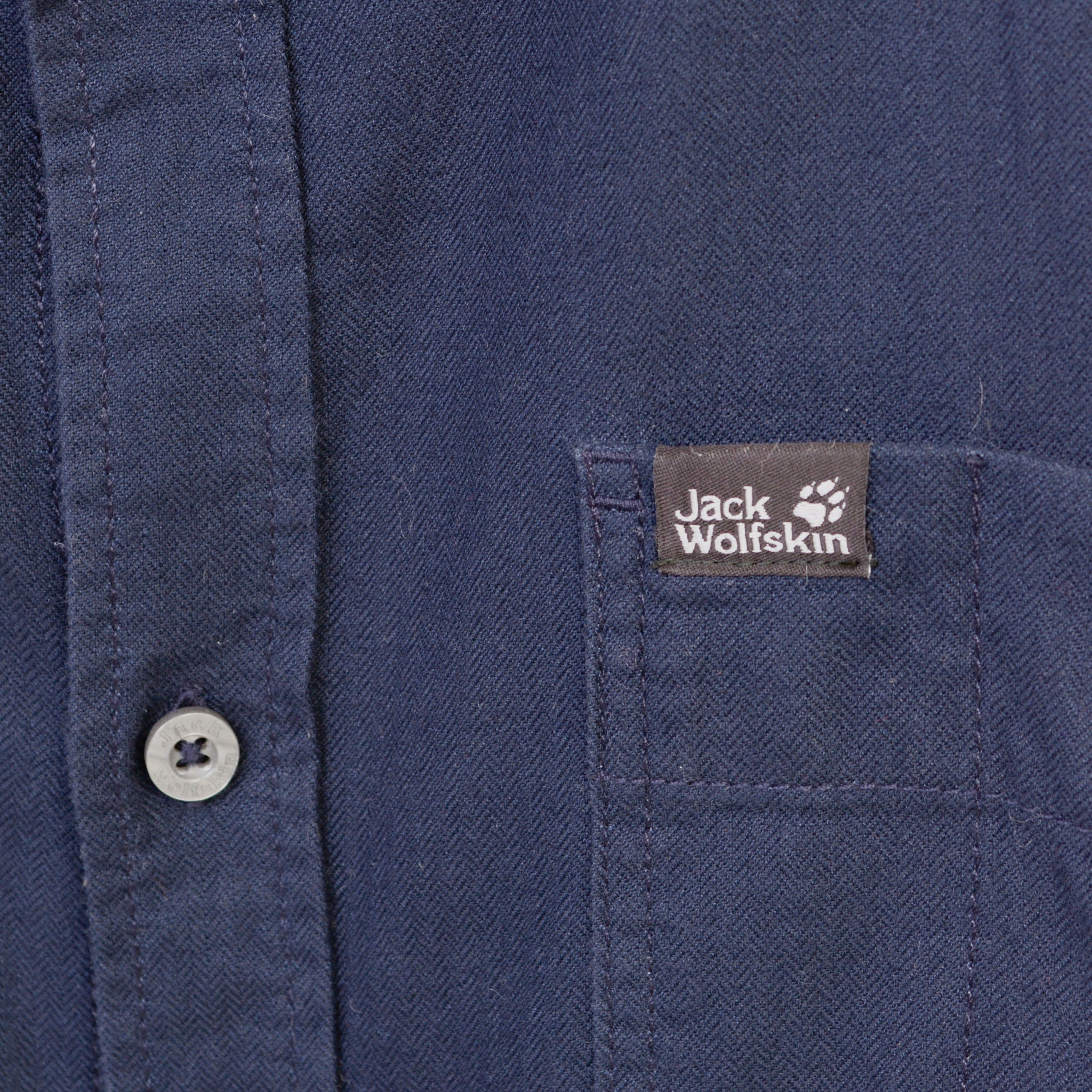 Jack Wolfskin Casual Shirt UK 44 US Button Up Long Sleeve Blue EU 54 Size US XL / EU 56 / 4 - 3 Thumbnail