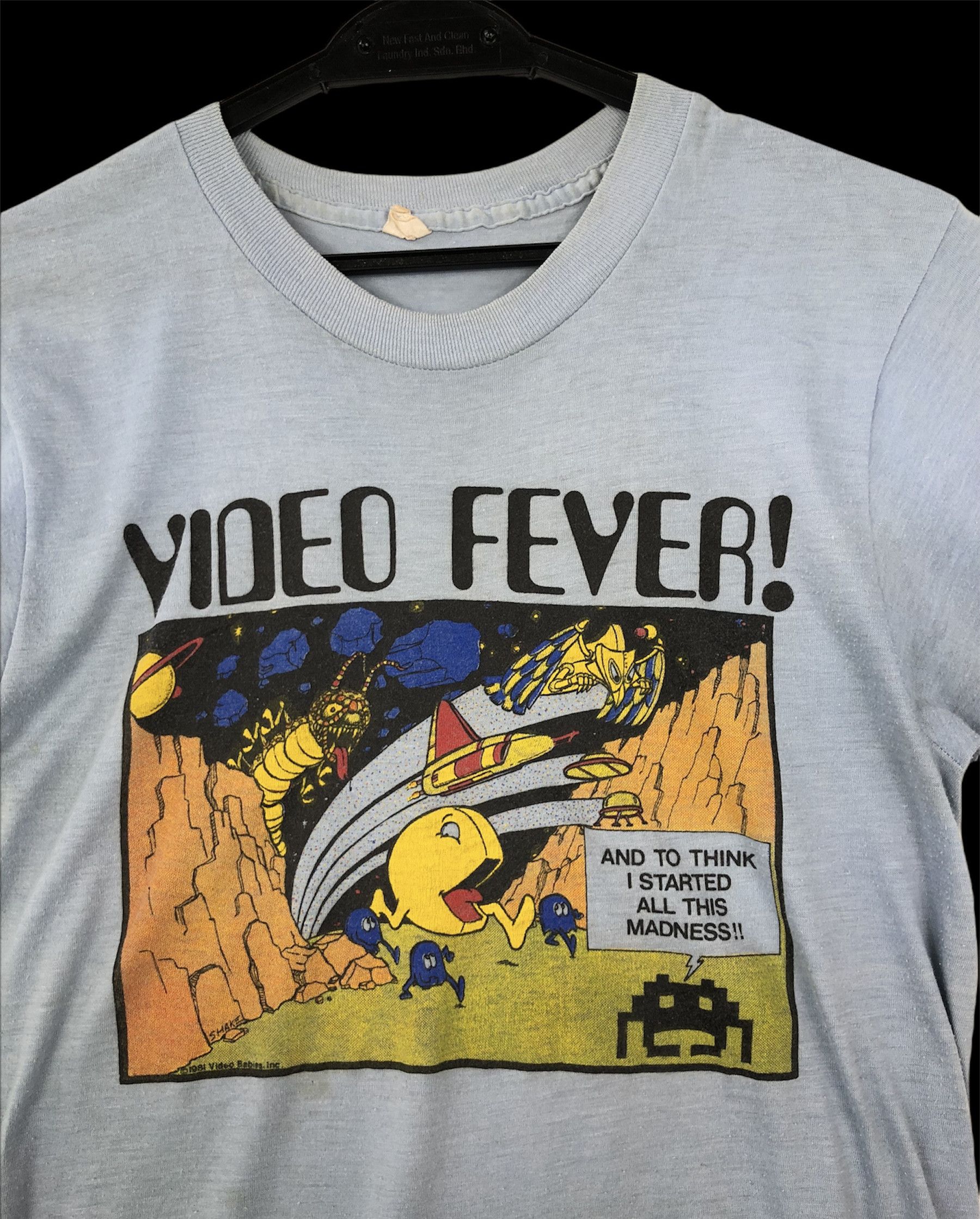 Vintage RARE🔥TRUE VINTAGE 1981 SPACE INVADERS PACMAN ARCADE TEE Size US M / EU 48-50 / 2 - 6 Thumbnail