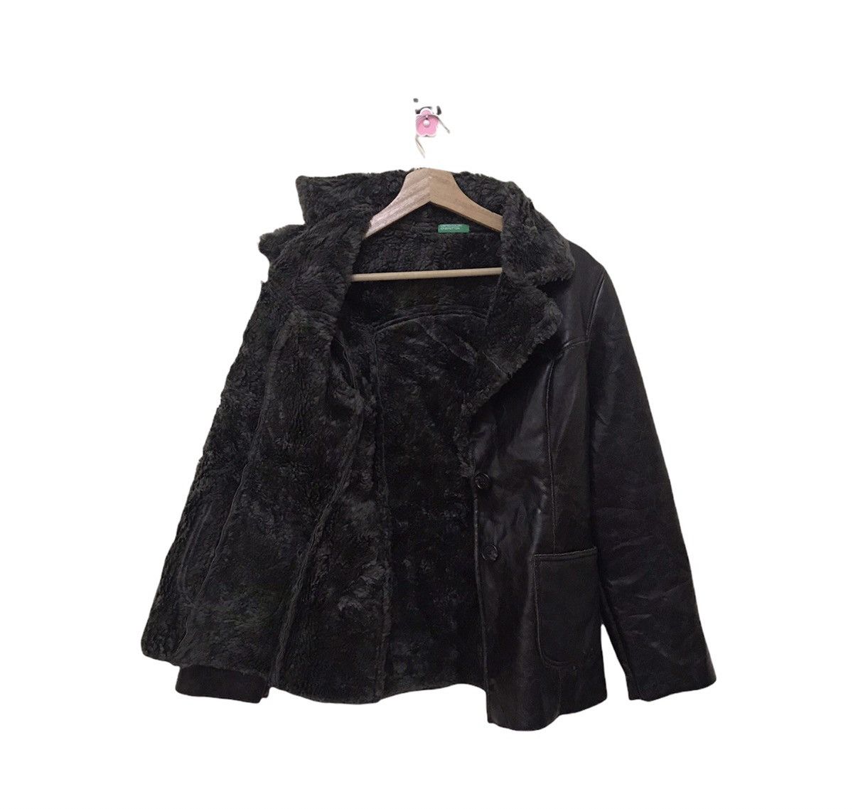 Leather × United Colors Of Benetton United Colors of Benetton leather jacket Size US XS / EU 42 / 0 - 3 Thumbnail